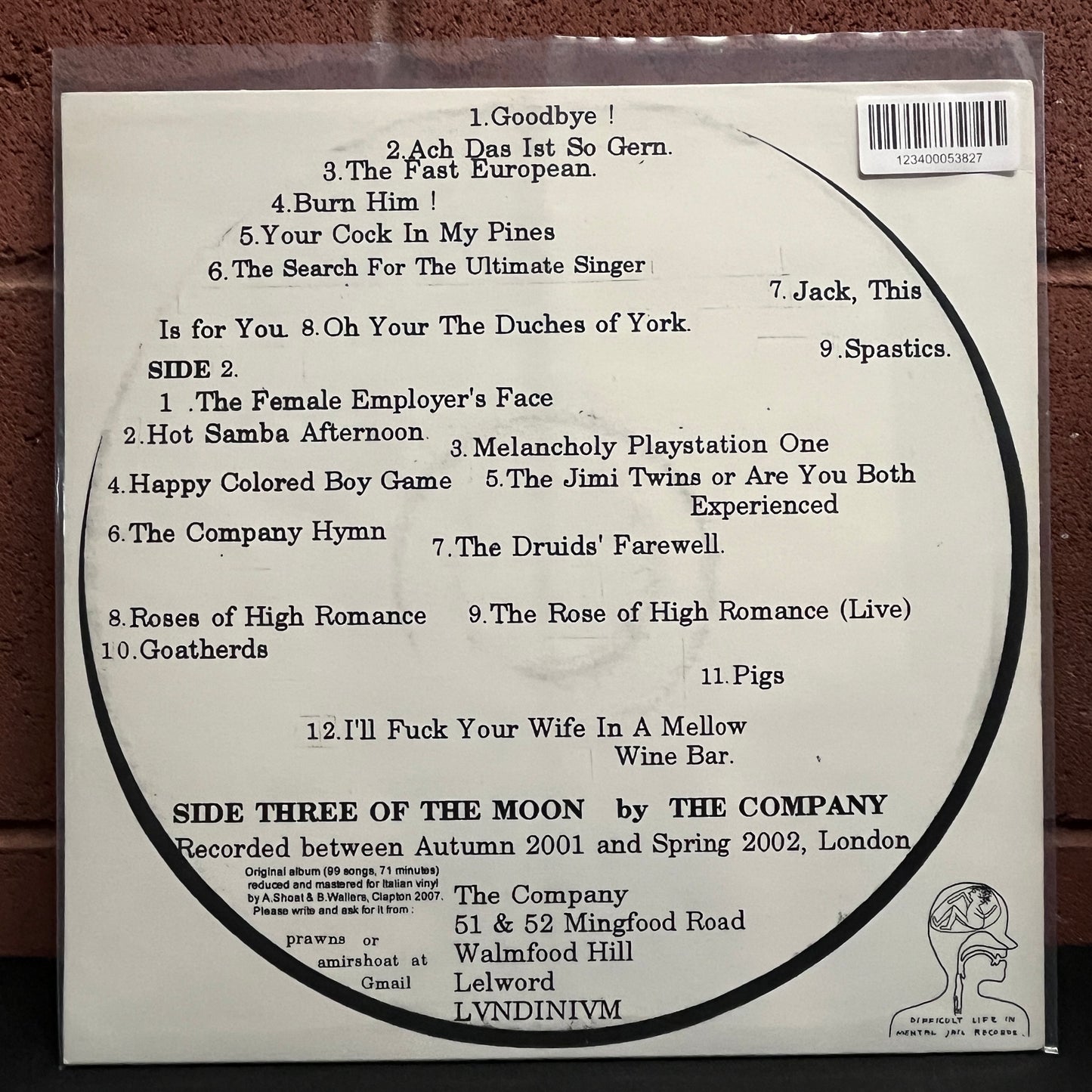 Used Vinyl: The Company "Side Three Of The Moon" LP