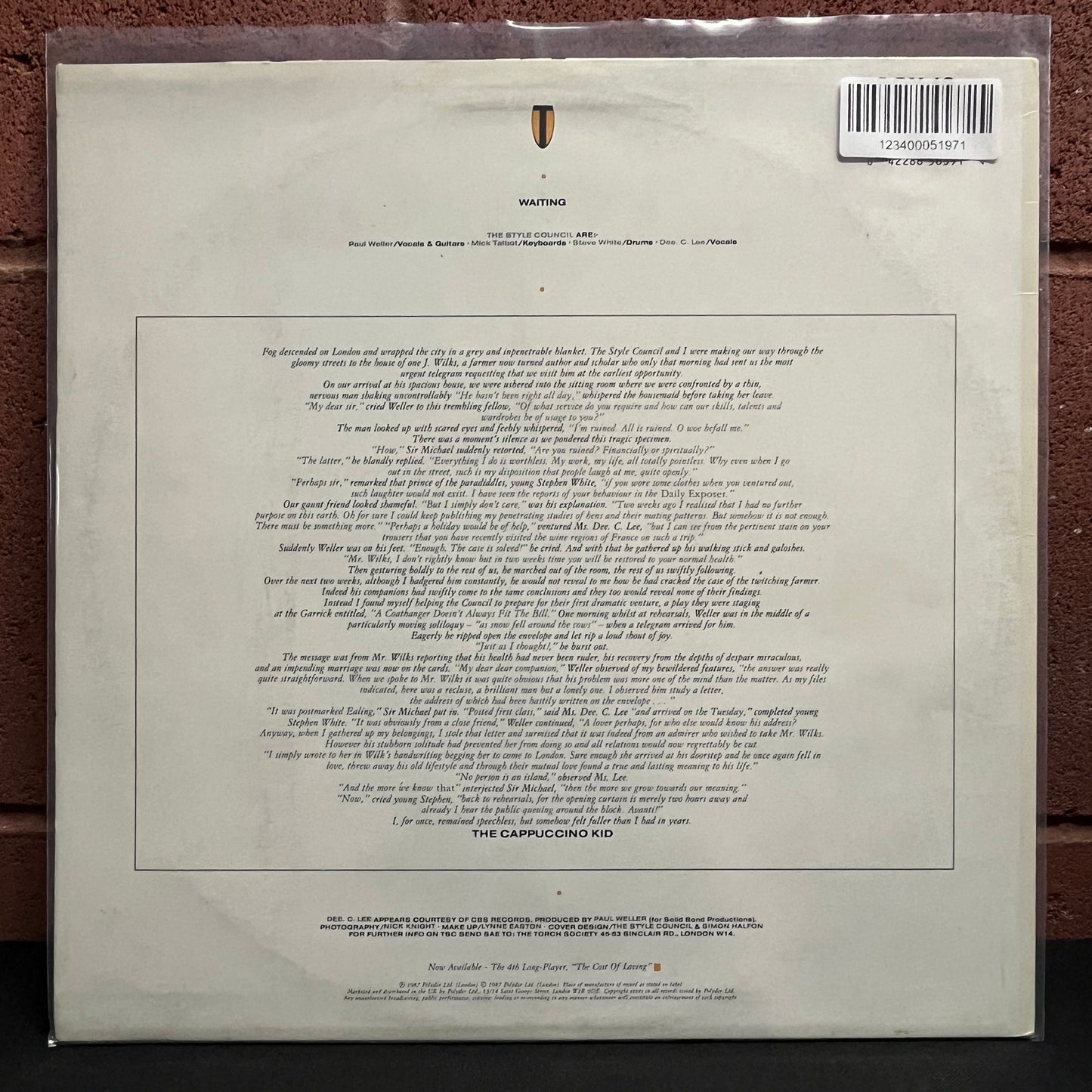 Used Vinyl: The Style Council "Waiting" 12" (1987 UK Press)