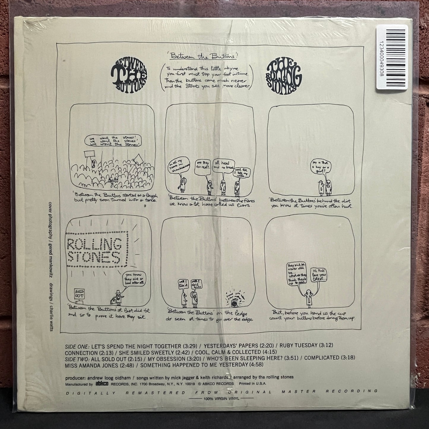 Used Vinyl: Rolling Stones "Between the Buttons" LP (1986 Digital Remaster on 100% Virgin Vinyl)