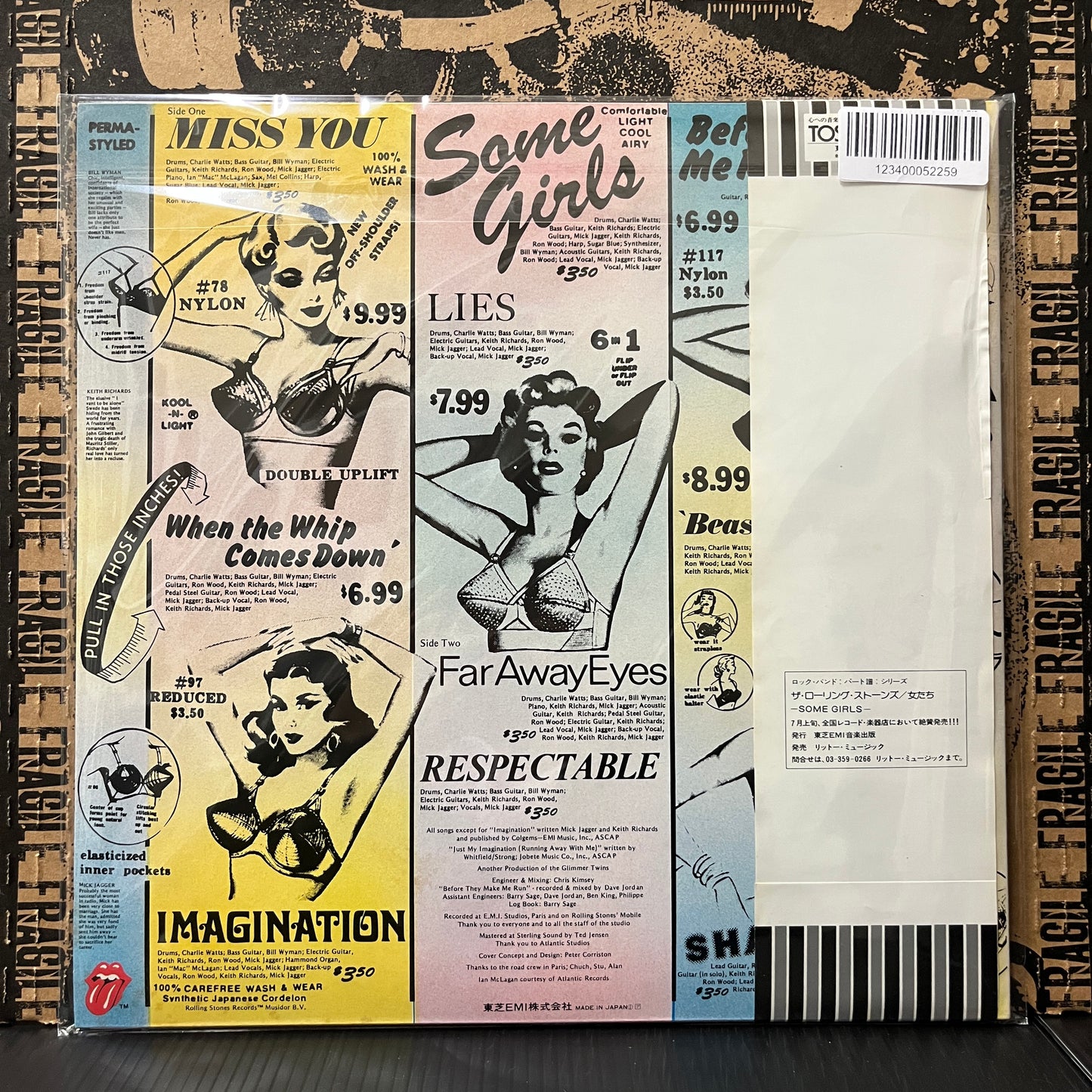 Used Vinyl: The Rolling Stones "Some Girls" LP (First Japanese Press w/ Red & Black Logo)