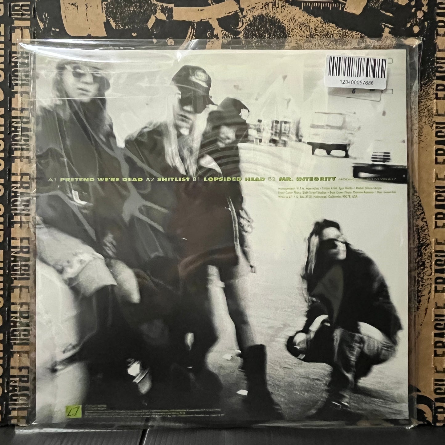 Used Vinyl: L7 "Pretend We're Dead" 12" EP (Numbered Picture Disc Press)