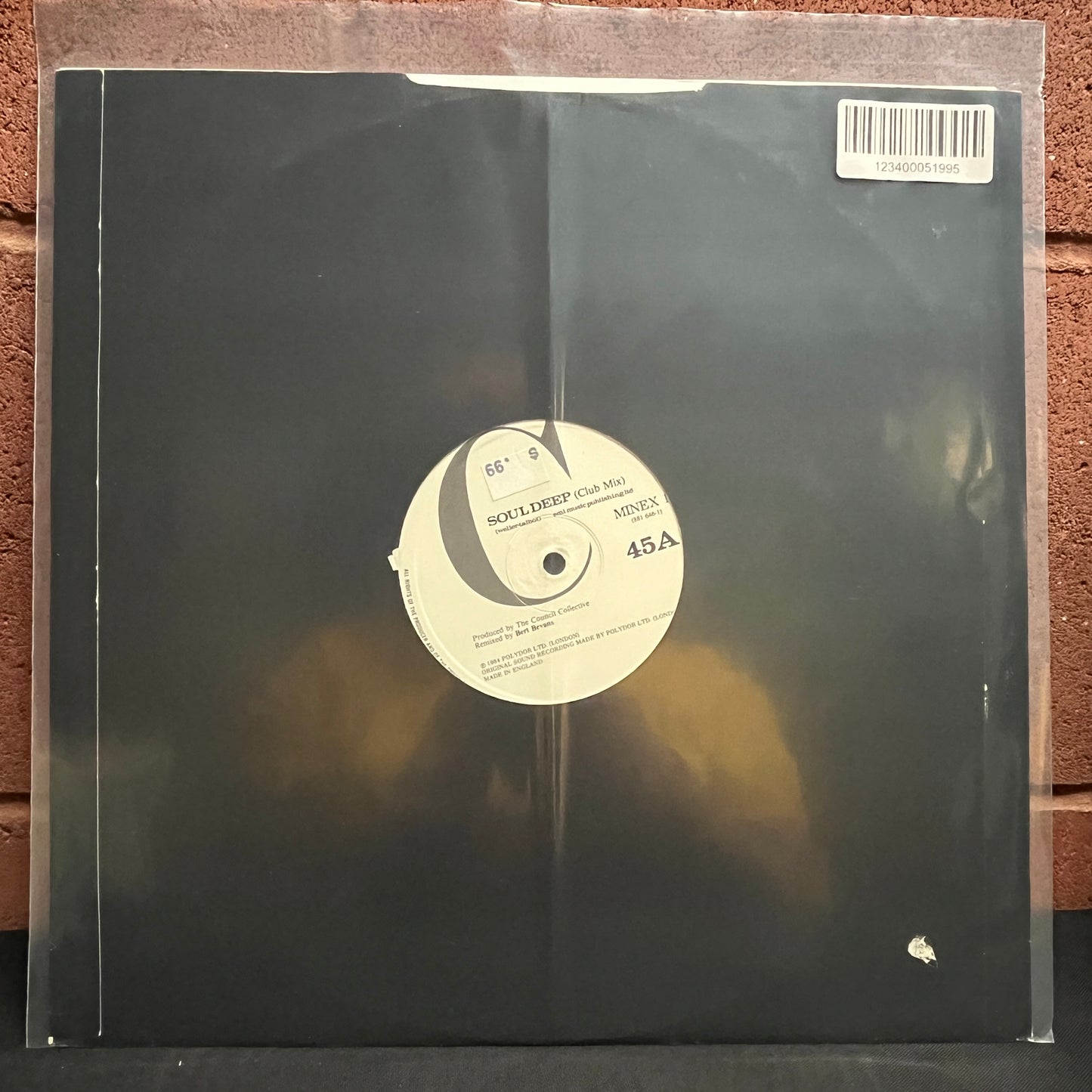 Used Vinyl: The Council Collective "Soul Deep" 12" (1984 UK Limited Press)