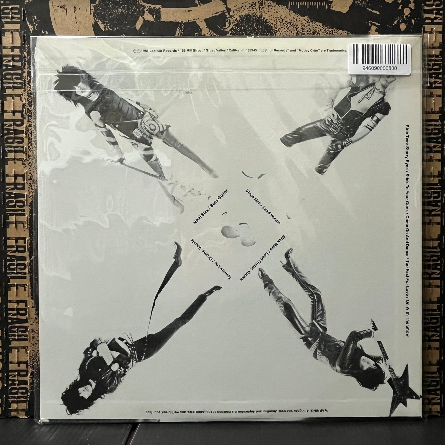 Used Vinyl: Motley Crue "Too Fast or Love" LP (Counterfeit Japanese Press)