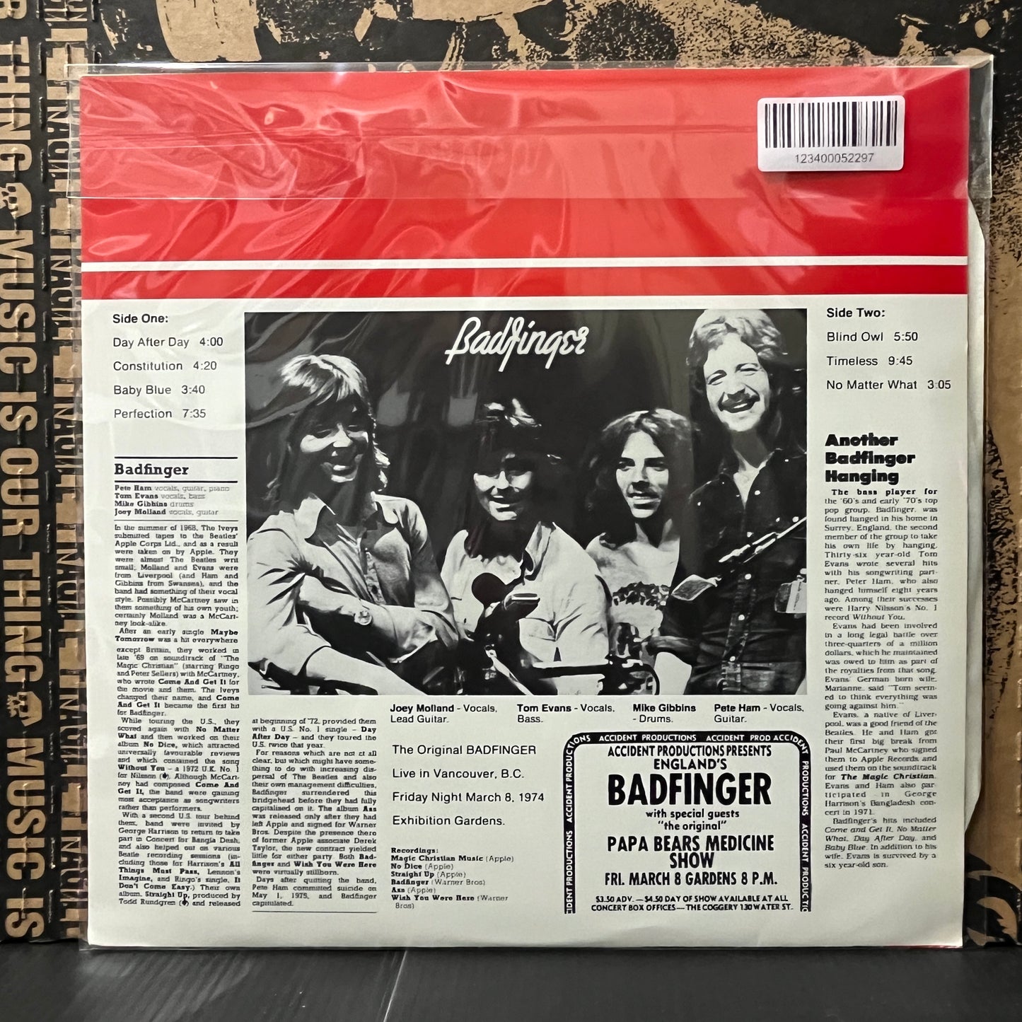 Used Vinyl: Badfinger "The Original Badfinger Live In Vancouver (March 8, 1974)" LP