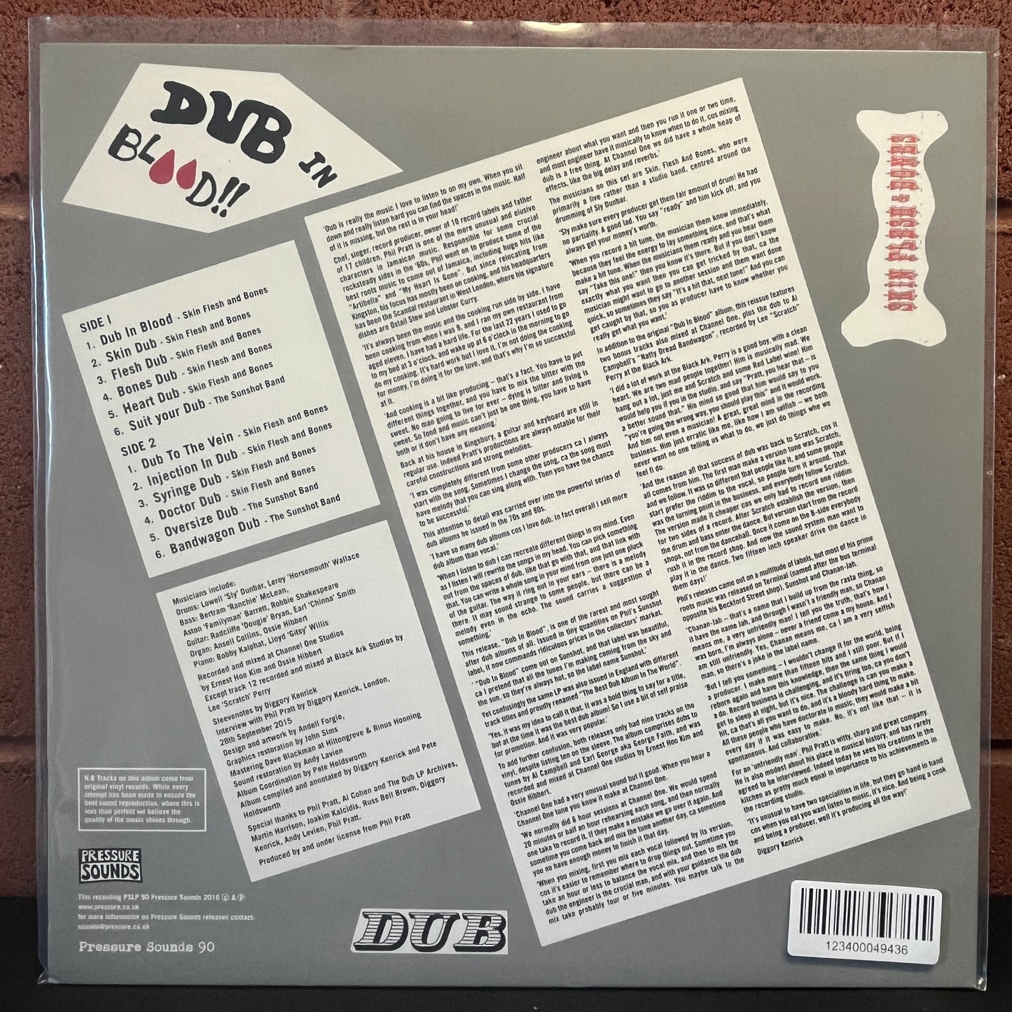 Used Vinyl: Skin Flesh and Bones "Dub In Blood" LP (2016 reissue)