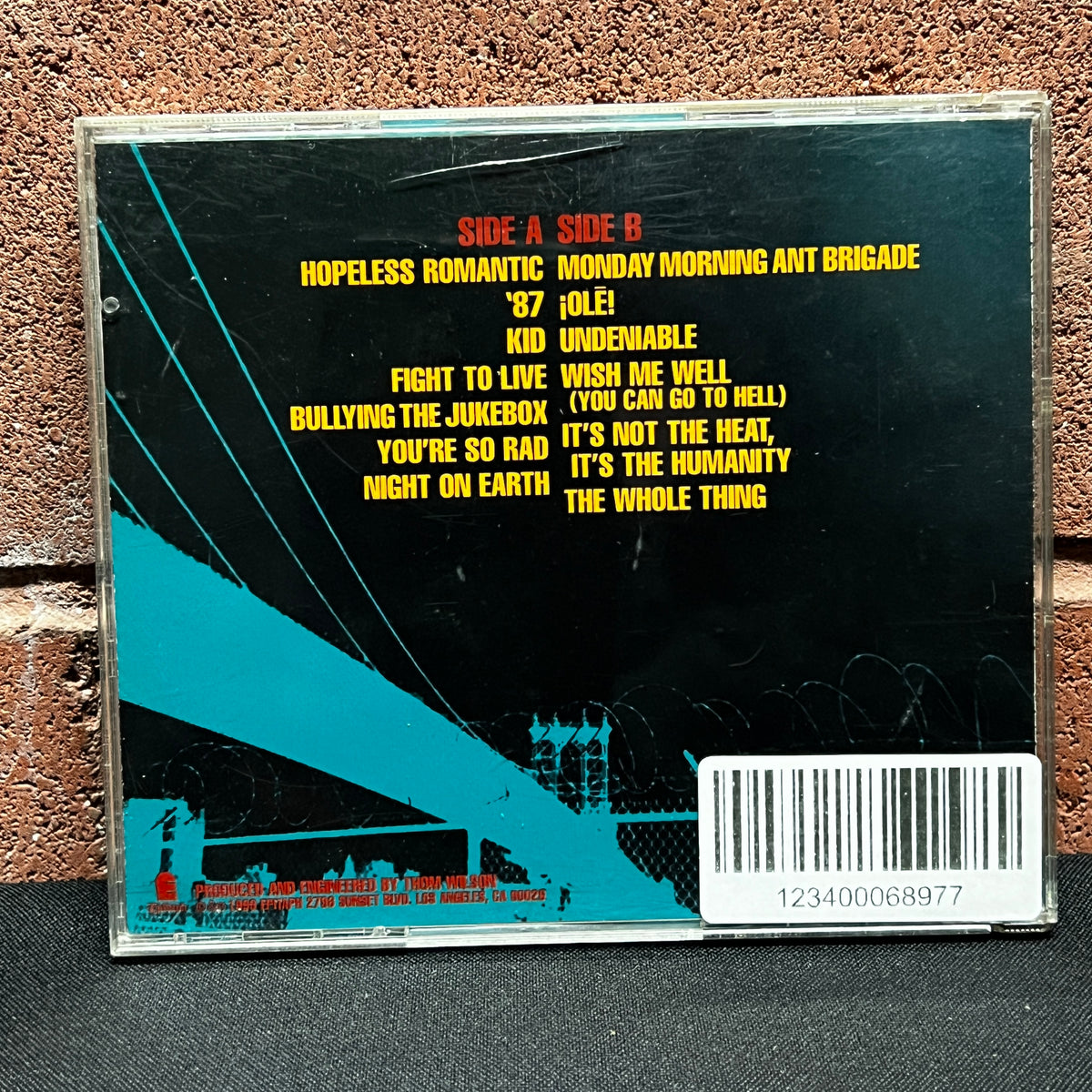 Used CD: The Bouncing Souls "Hopeless Romantic" CD (1999 Press)
