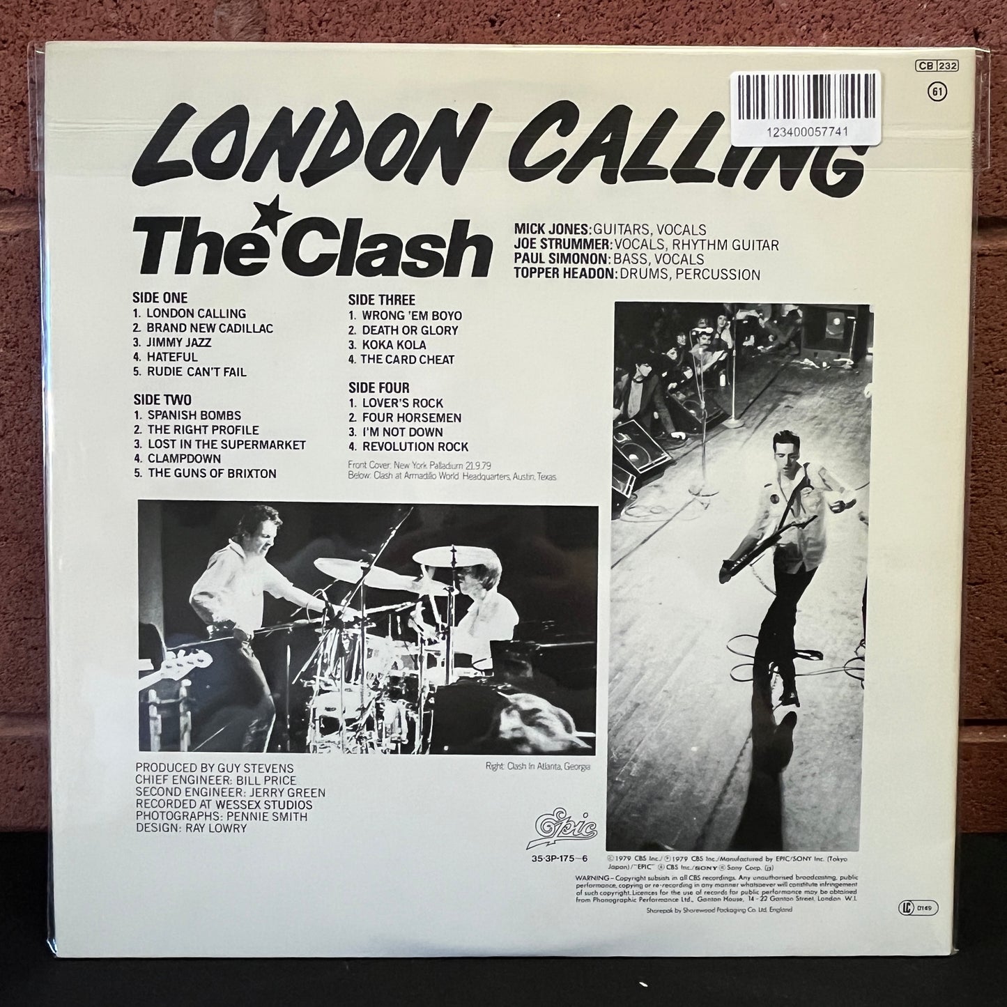 Used Vinyl: The Clash "London Calling" 2xLP (Japanese Press)