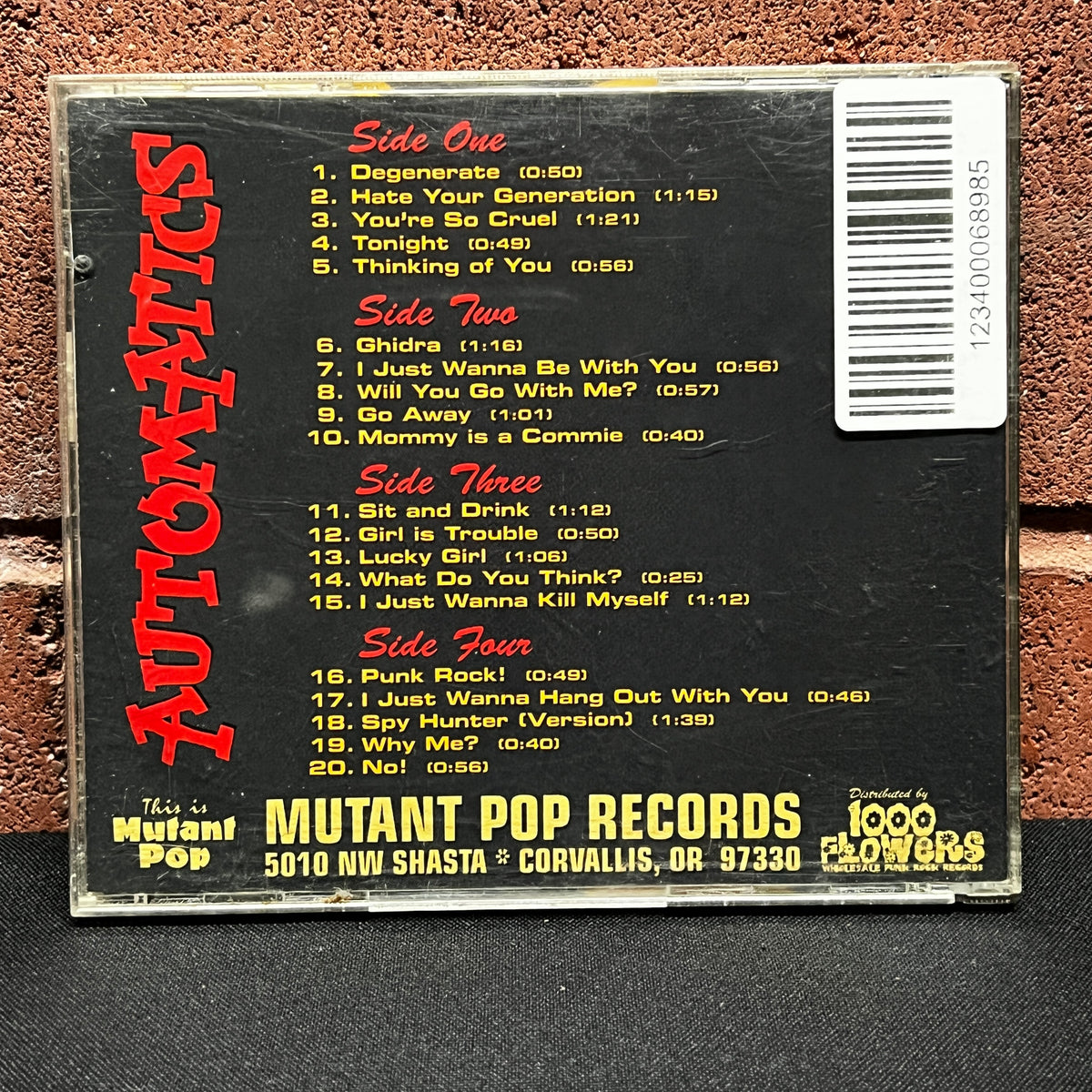 Used CD: The Automatics "20 Golden Greats!" CD (1997 Press)