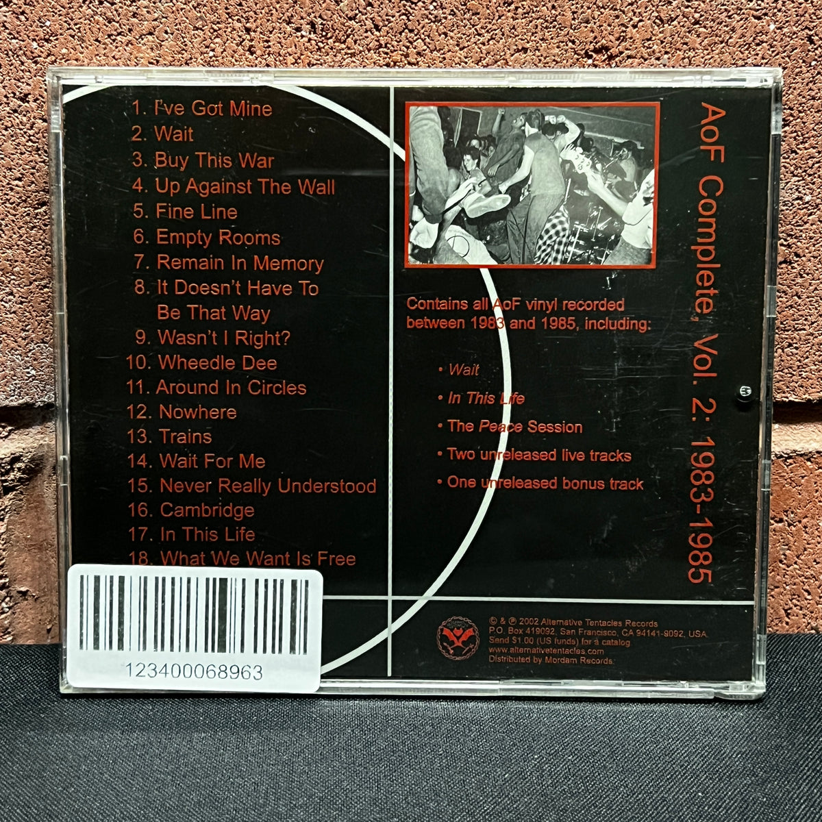 Used CD: Articles Of Faith "Complete Vol. 2 1983-1985" CD (2002 Press)