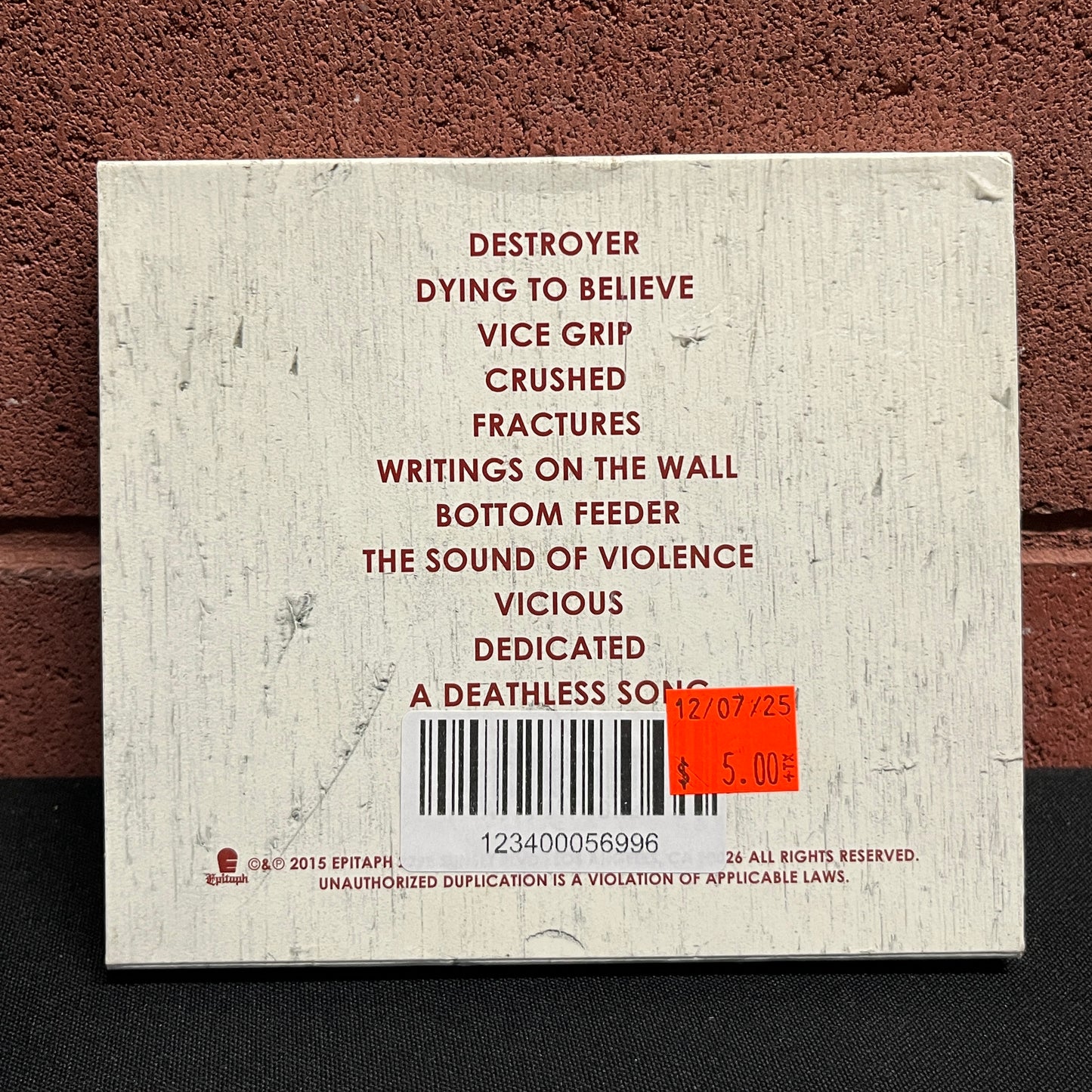 Used CD: Park Way Drive "Ire" CD