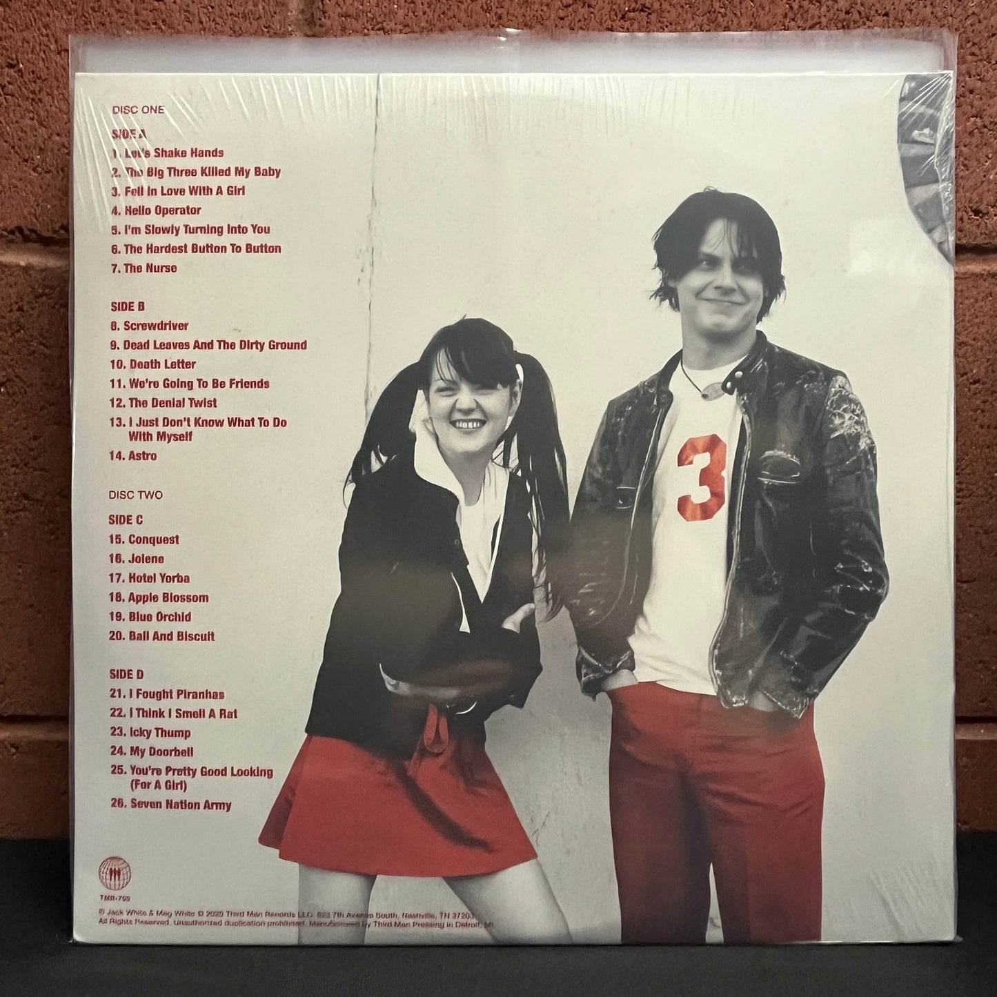 Used Vinyl: White Stripes "My Sister And I Thank You - The White Stripes Greatest Hits" 2xLP (Sealed, Target exclusive slip mat))