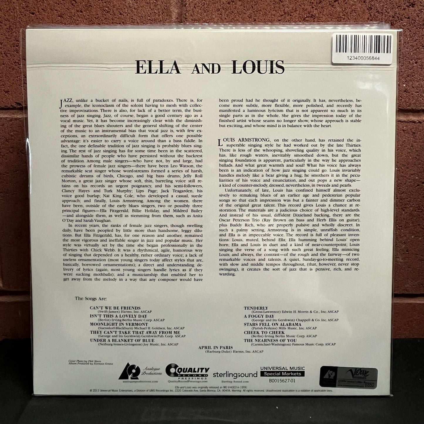 Used Vinyl: Ella Fitzgerald And Louis Armstrong "Ella And Louis" 2xLP (Mono 200gm Press)