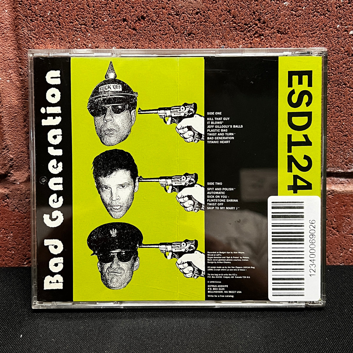 Used CD: The Von Zippers "Bad Generation" CD