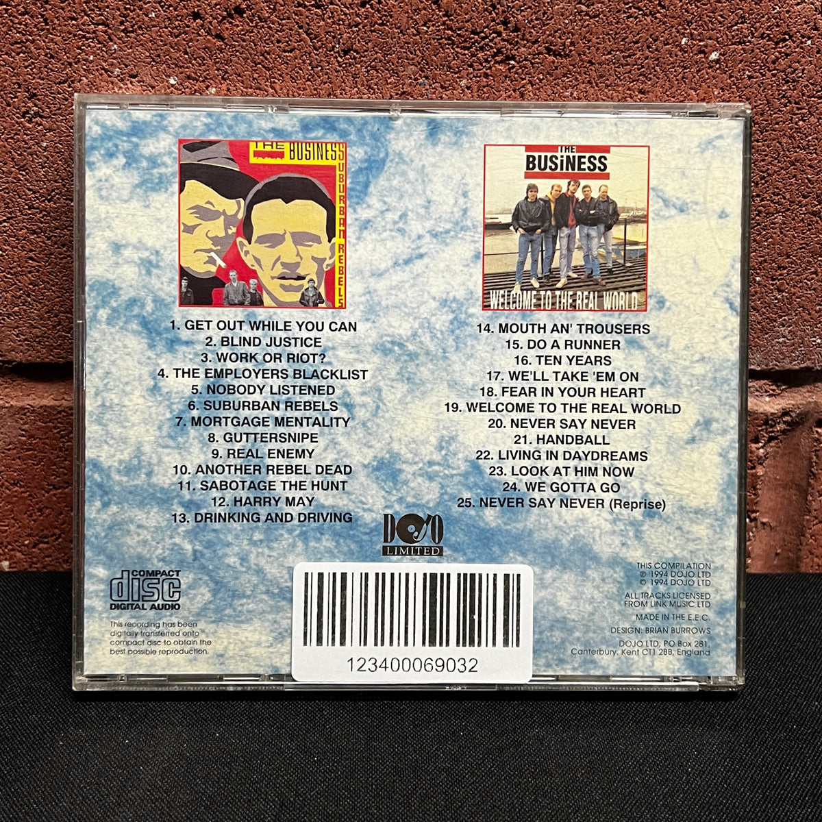 Used CD: The Business "Suburban Rebels / Welcome To The Real World" CD