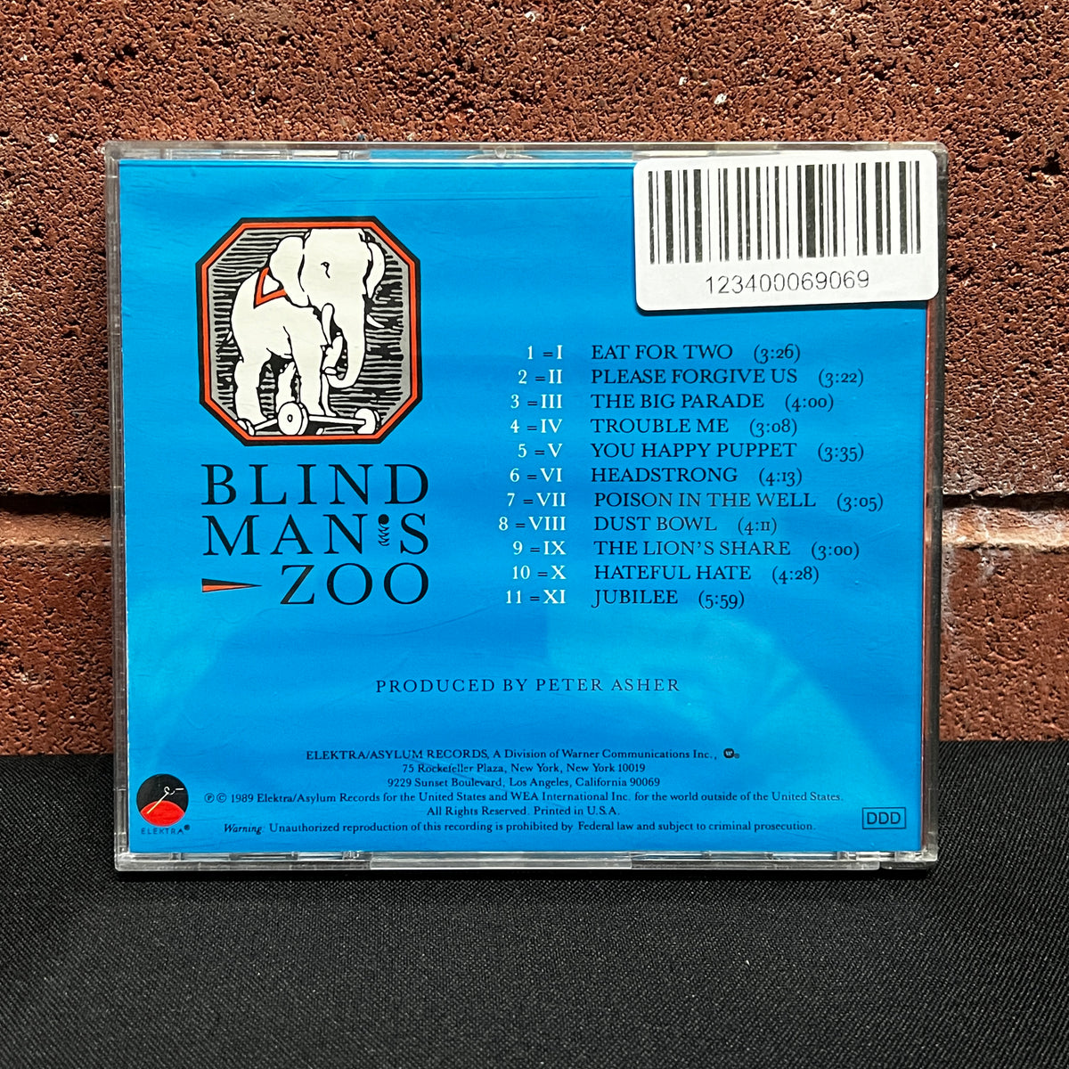 Used CD: 10,000 Maniacs "Blind Man's Zoo" CD
