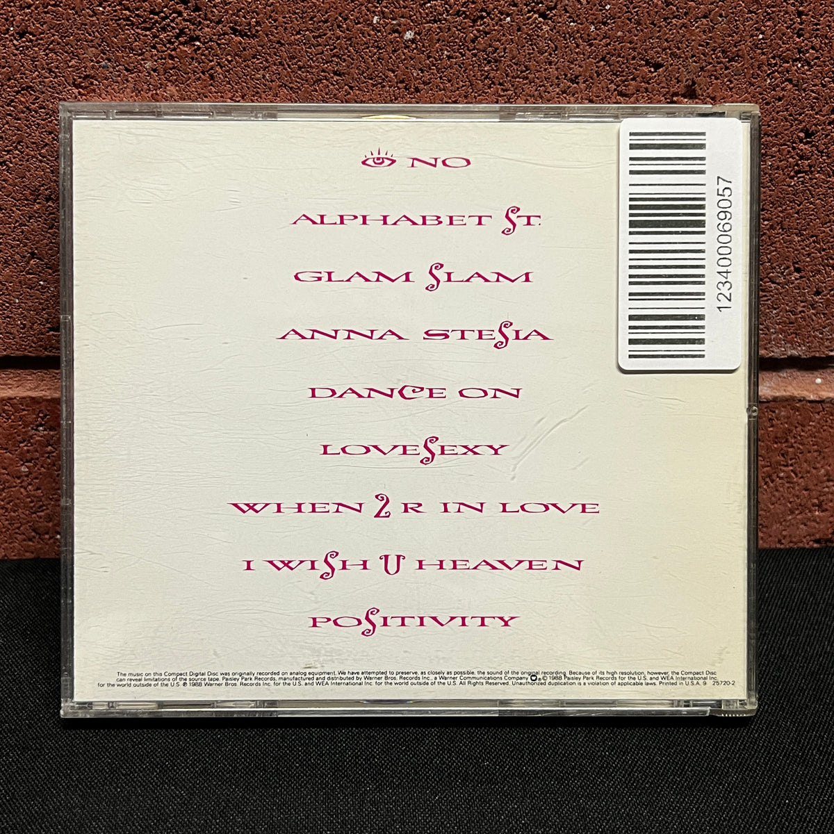 Used CD: Prince "Lovesexy" CD