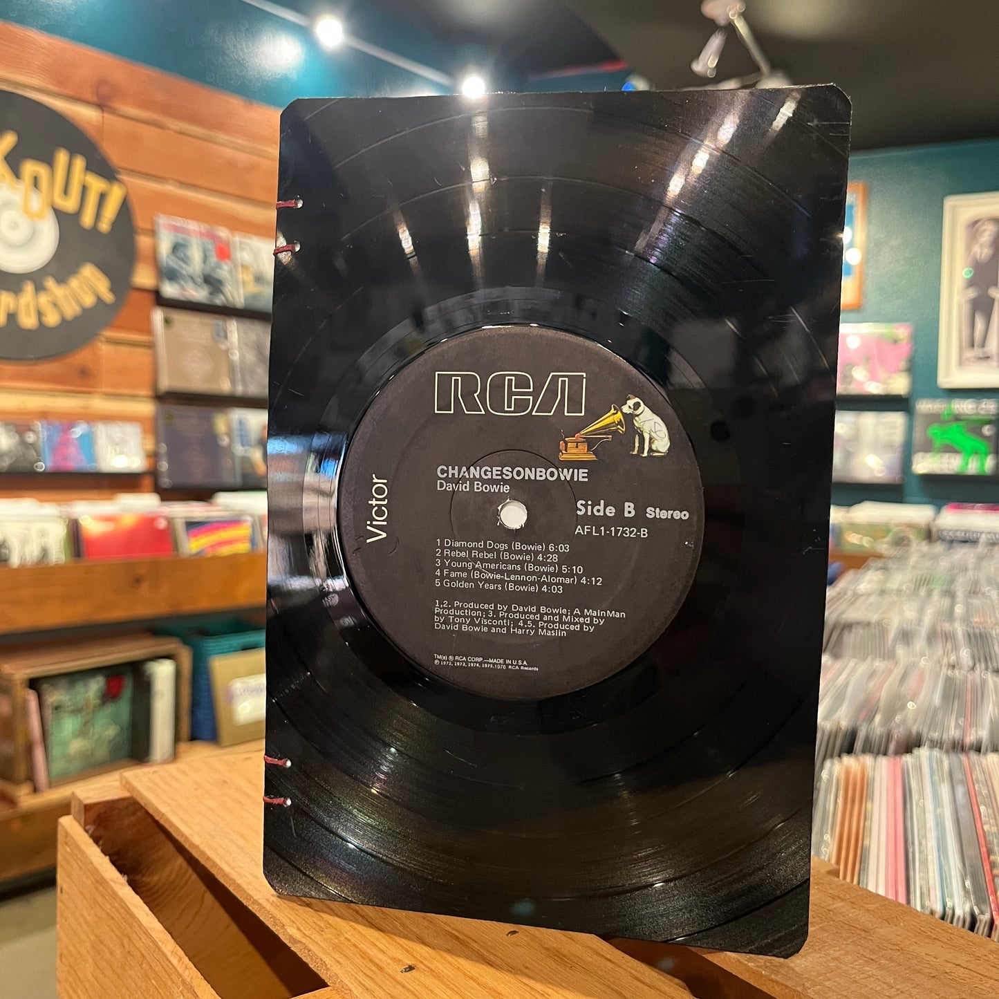 David Bowie Recycled Vinyl Journal