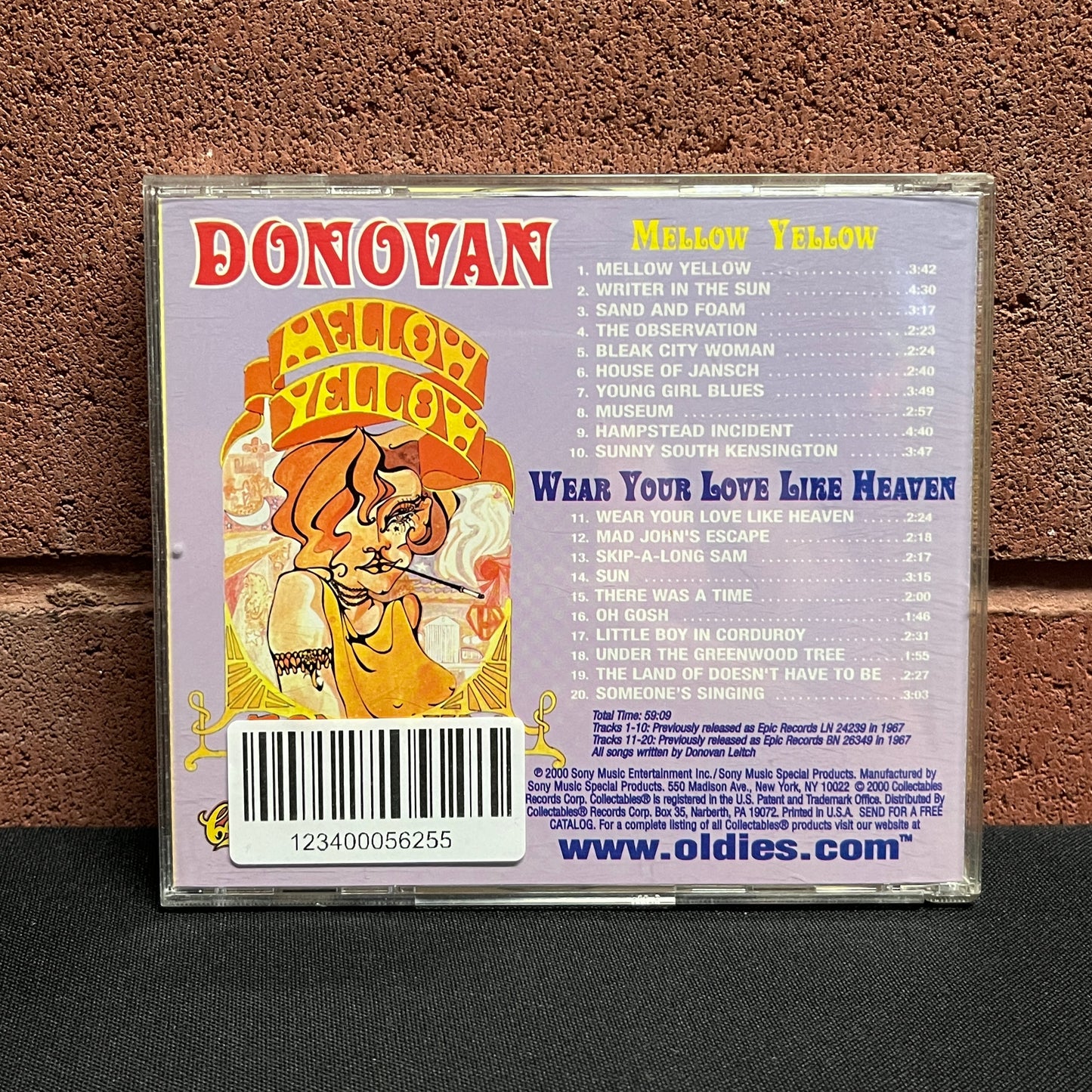 Used CD: Donovan "Mellow Yellow / Wear Your Love Like Heaven" CD
