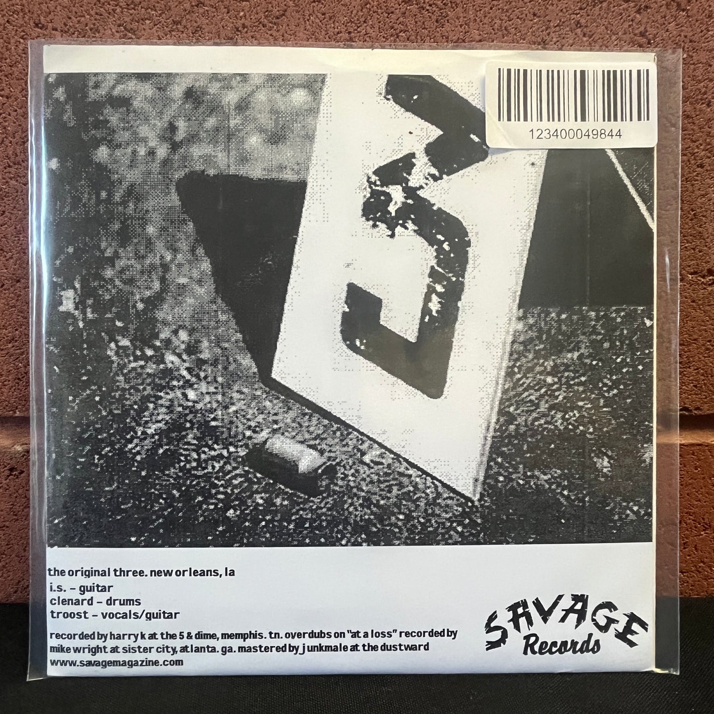 Used Vinyl: The Original Three "At A Loss" 7"