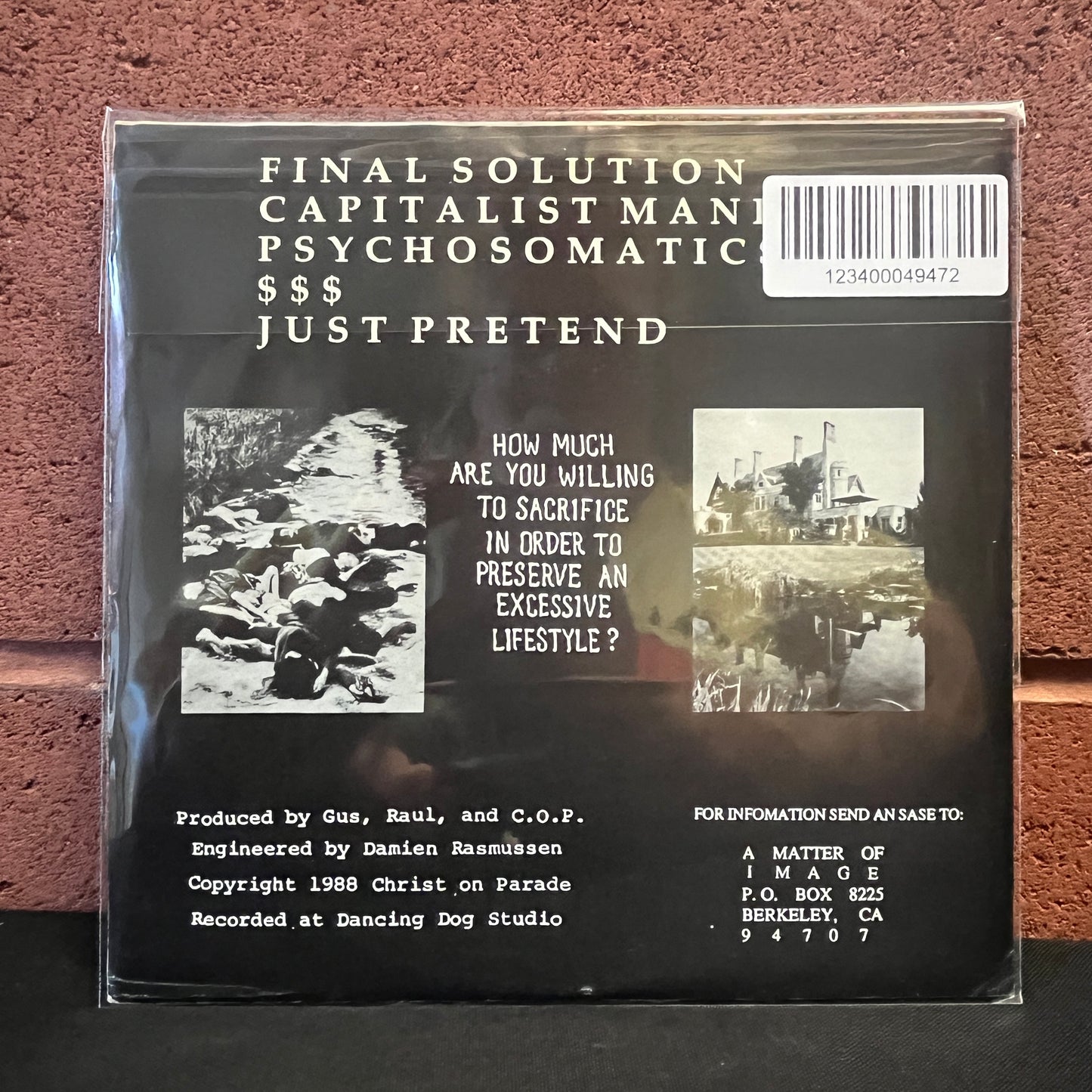 Used Vinyl: Christ on Parade "Avarice" 7"