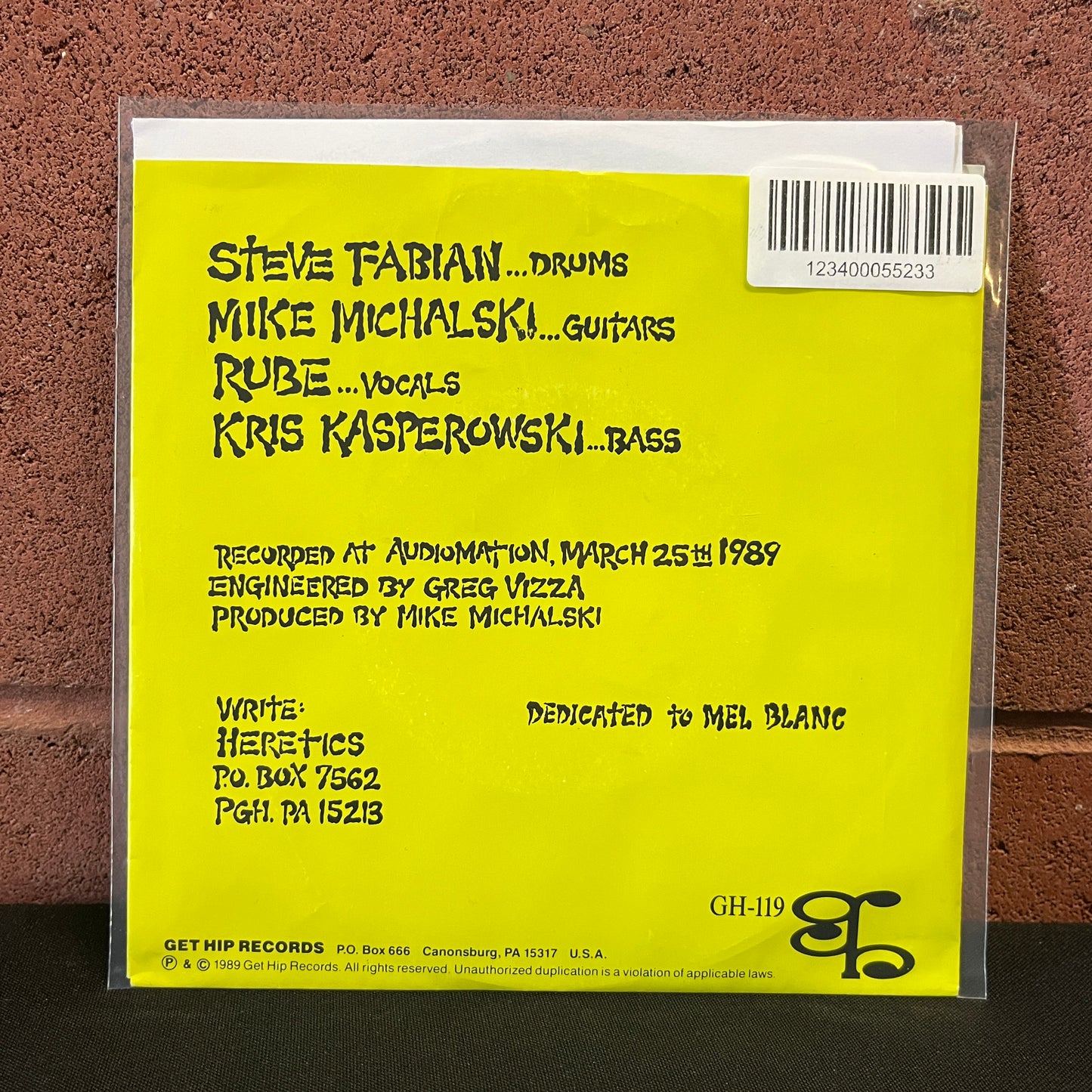 Used Vinyl: Heretics "Shrivel Up And Die" 7"