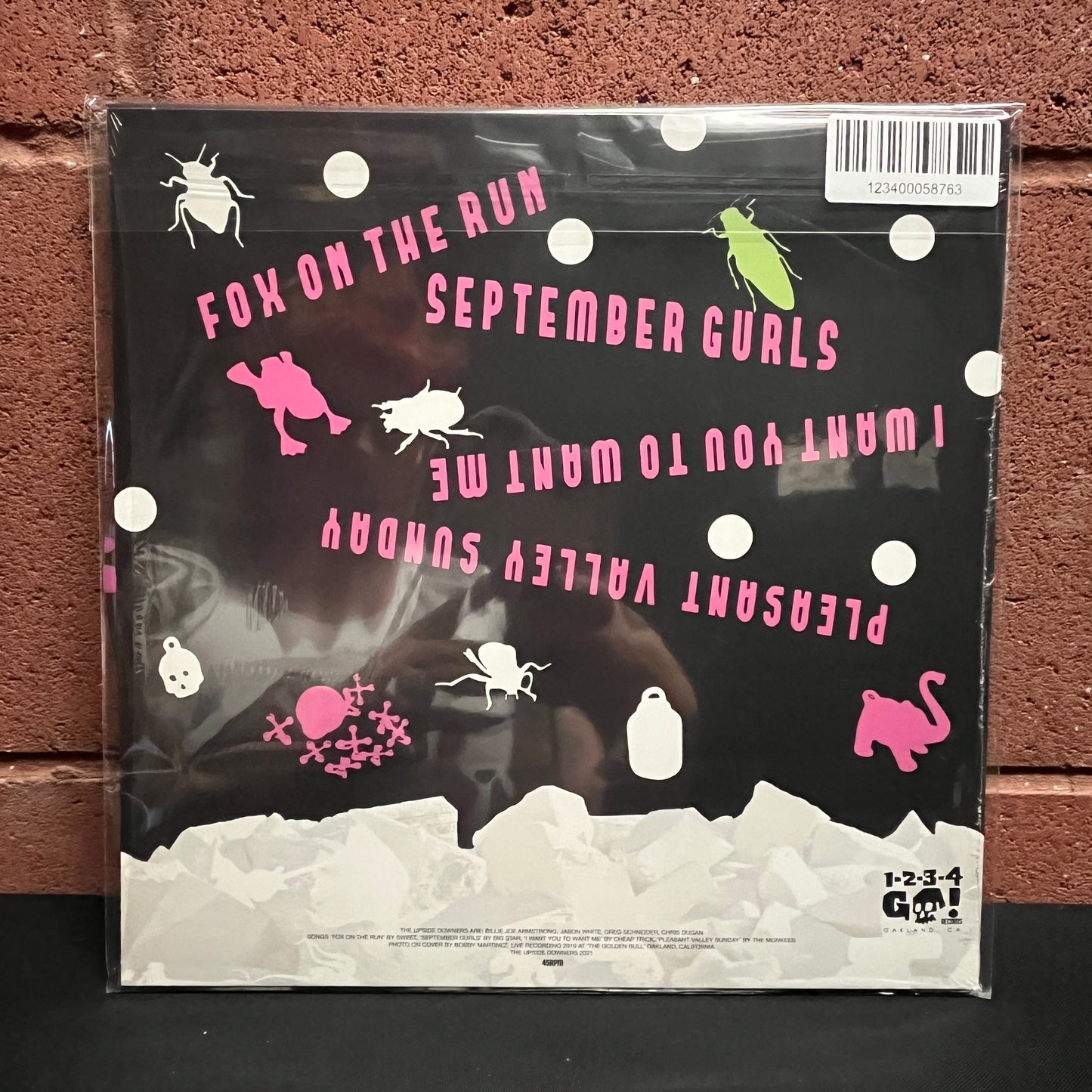 Used Vinyl: The Upside Downers "Rockin At The Golden Bull" 10" (Clear w/Pink & Green Splatter Vinyl)
