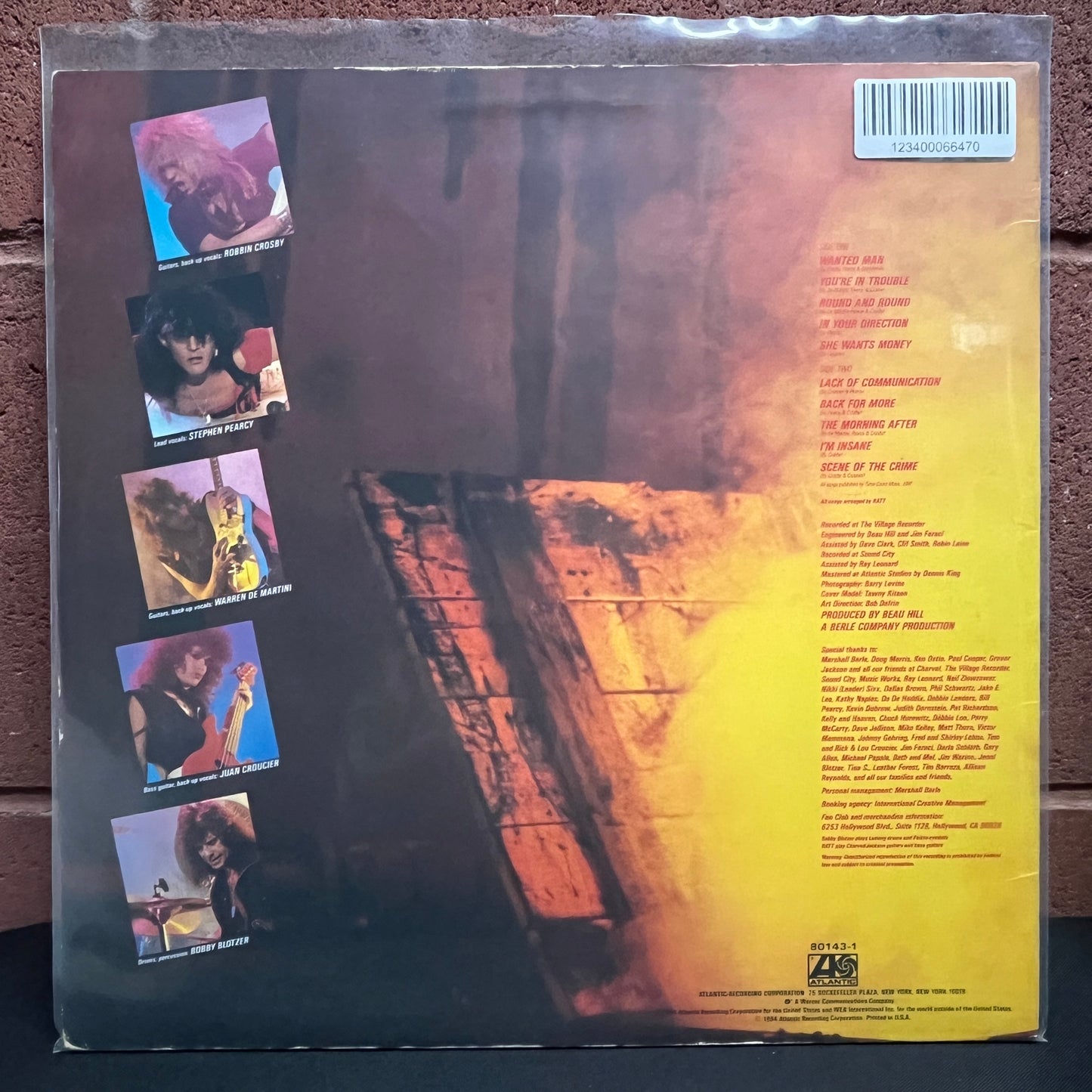 Used Vinyl: Ratt "Out Of The Cellar" LP (1984 Press)