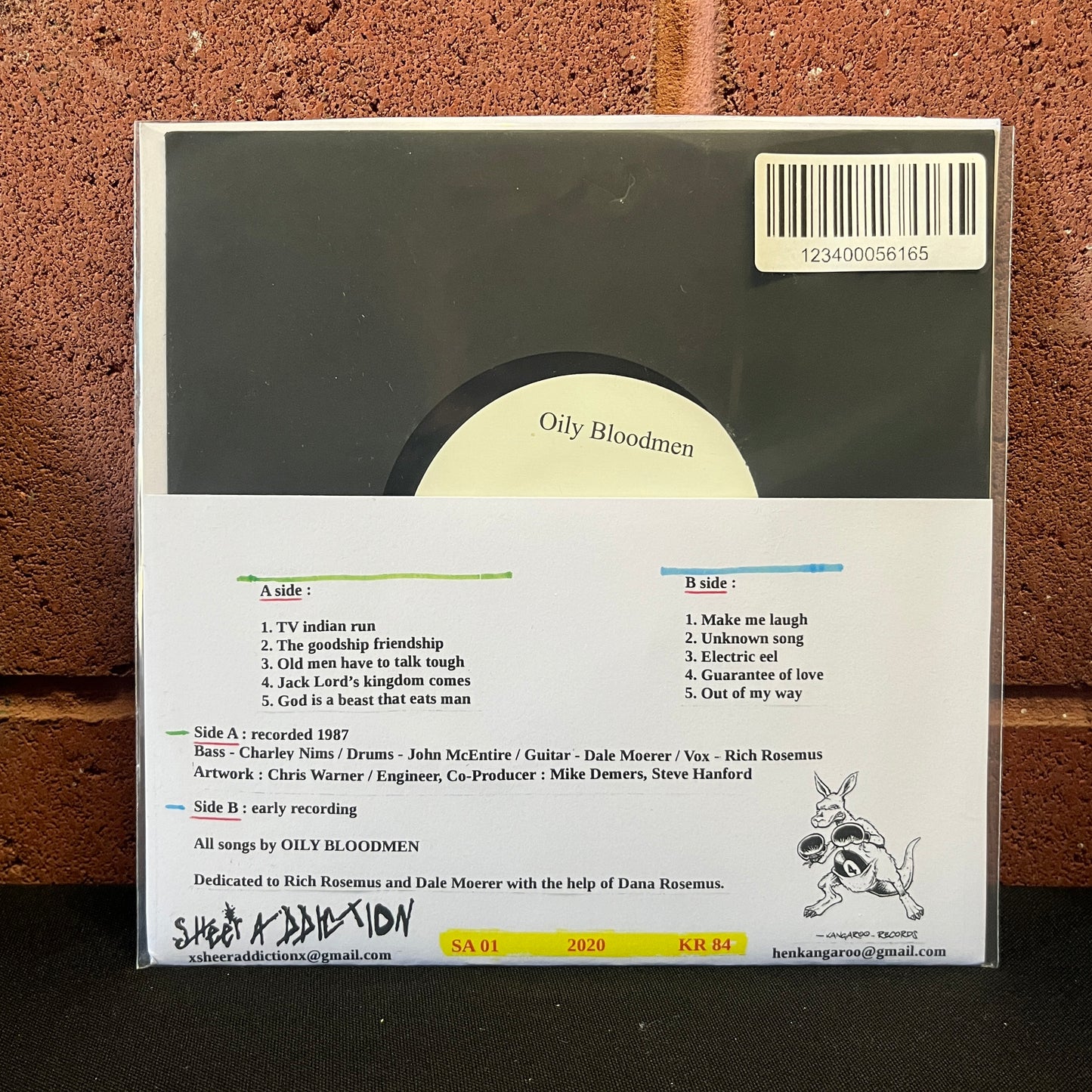 Used Vinyl: Oily Bloodmen "Hardcore Years" 7"