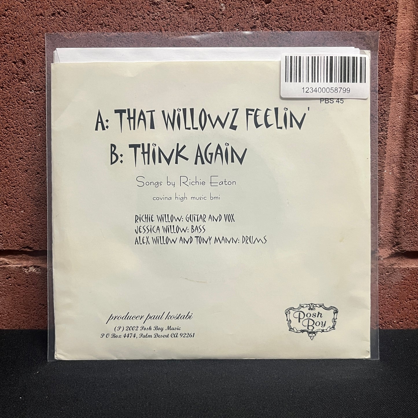 Used Vinyl: The Willowz "That Willowz Feelin'" 7" (White Vinyl)