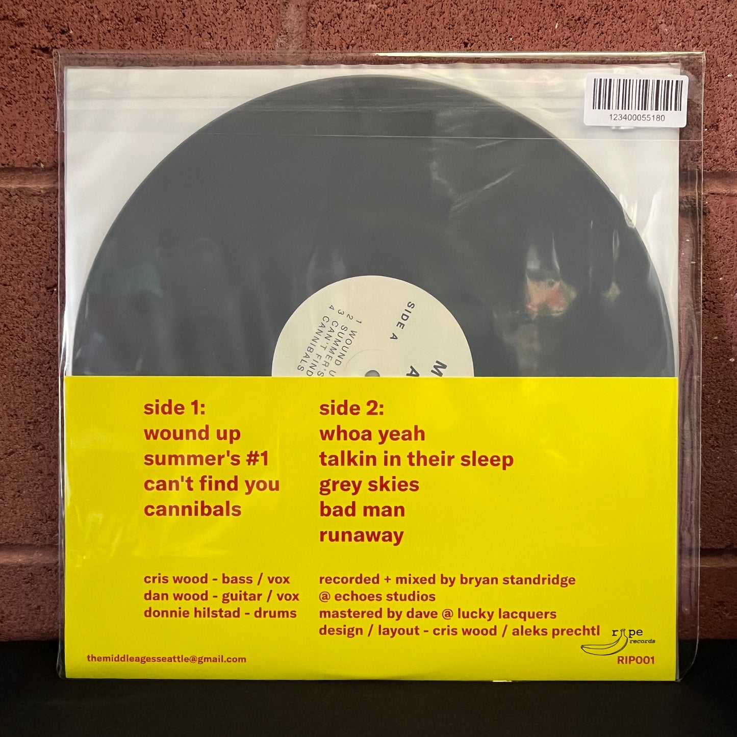 Used Vinyl: The Middle Ages "S/T" LP