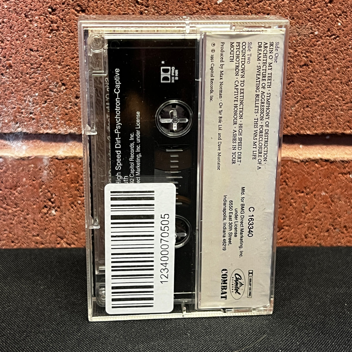 Used Cassette: Megadeth "Countdown To Extinction" Tape