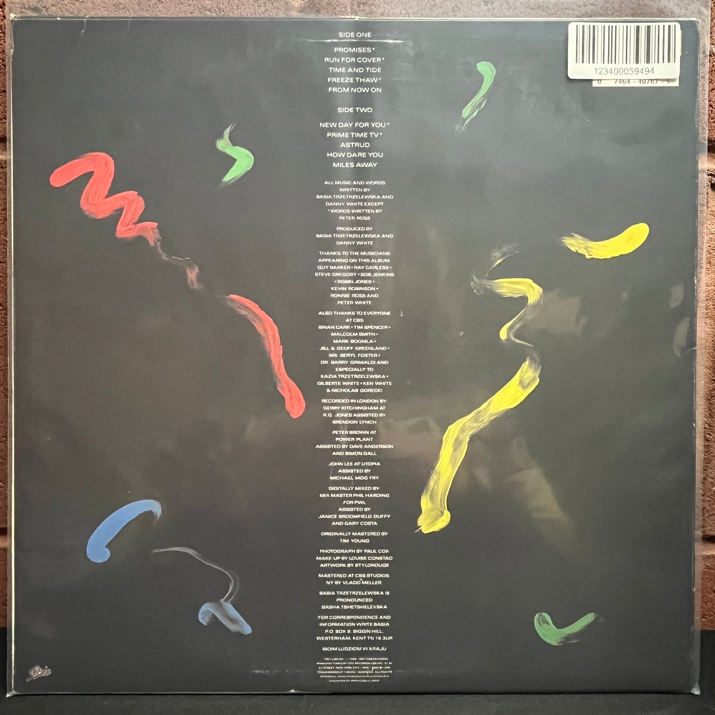 Used Vinyl: Basia "Time And Tide" LP