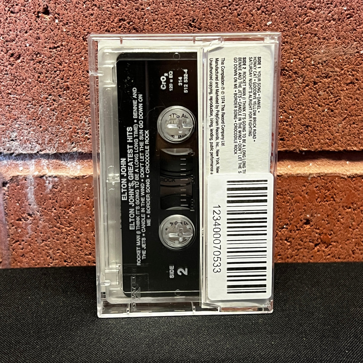 Used Cassette: Elton John "Greatest Hits" Tape