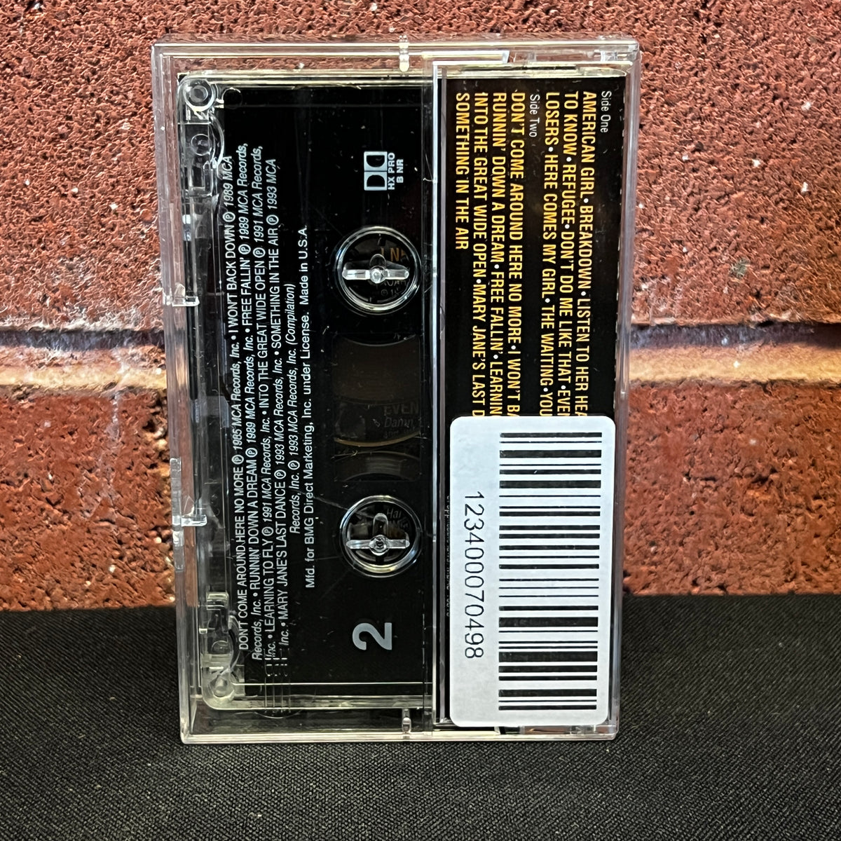Used Cassette: Tom Petty & The Heartbreakers "Greatest Hits" Tape
