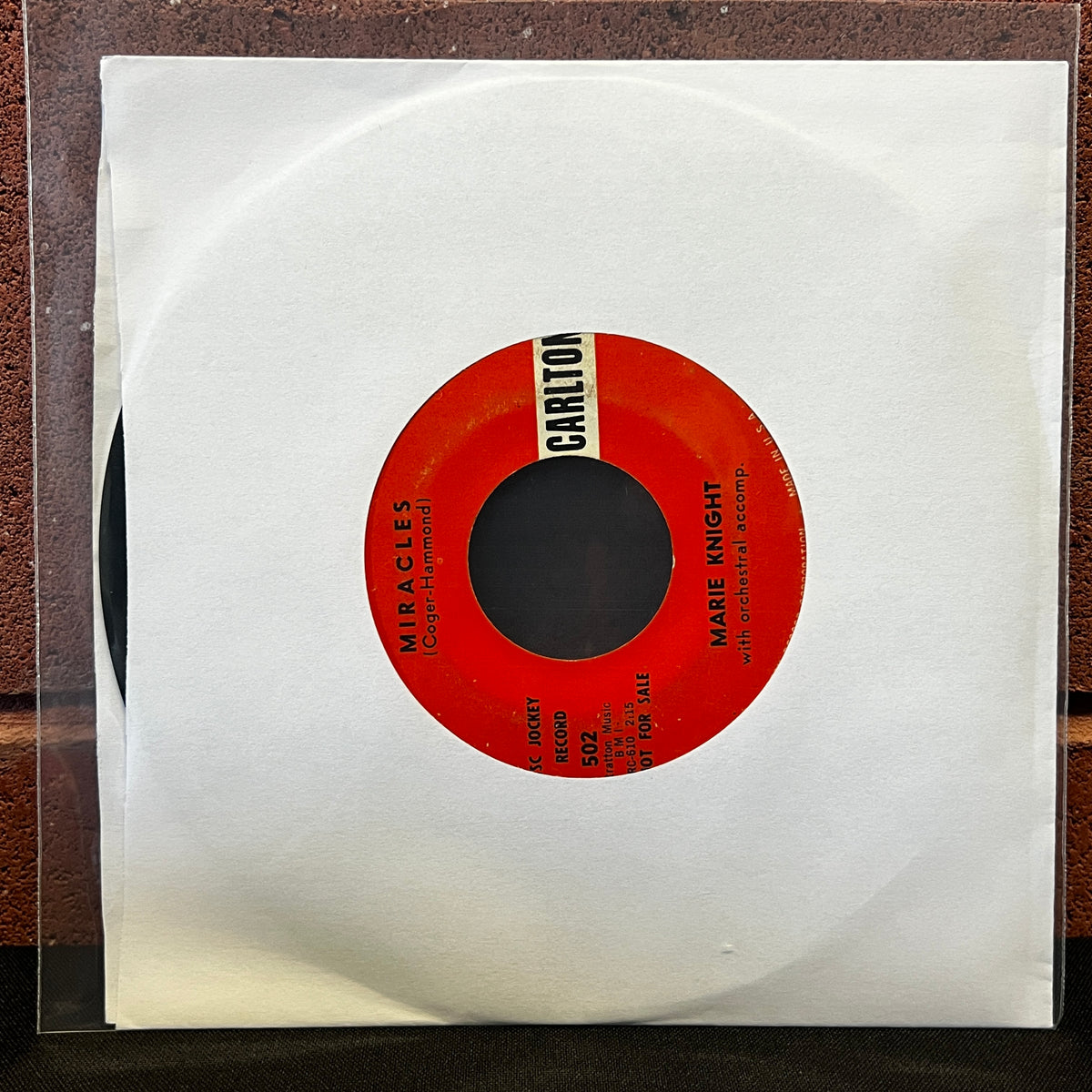 Used Vinyl: Marie Knight (Marie and Rex) "I Can't Sit Down" 7" (1959 promo pressing)