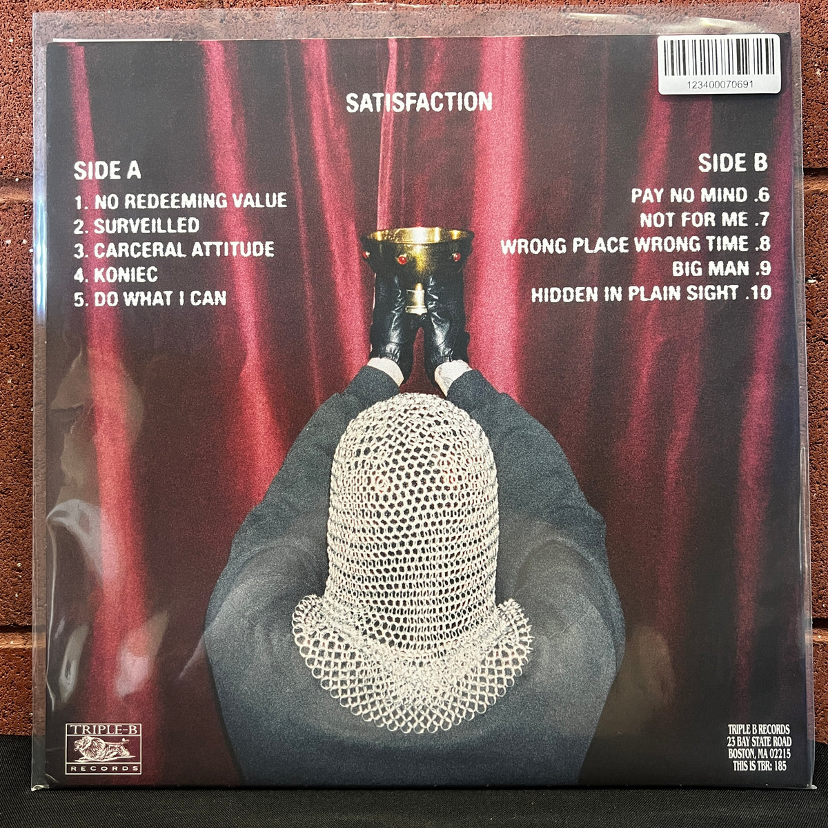 Used Vinyl: Spy "Satisfaction" LP (2023 Press - Clear w/Color Splatter Vinyl)