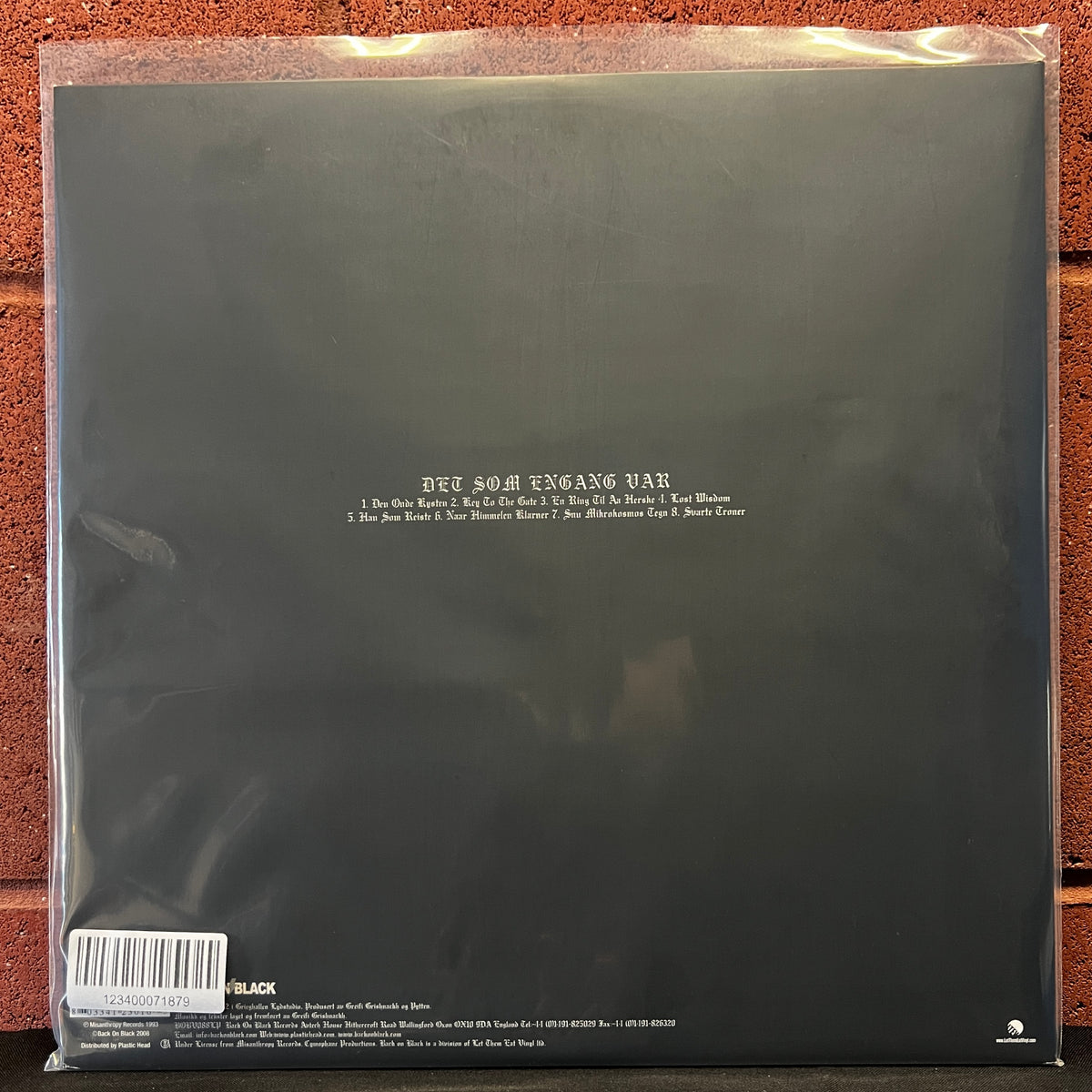 Used Vinyl: Burzum "Det Som Engang Var" LP (2015 UK Press)