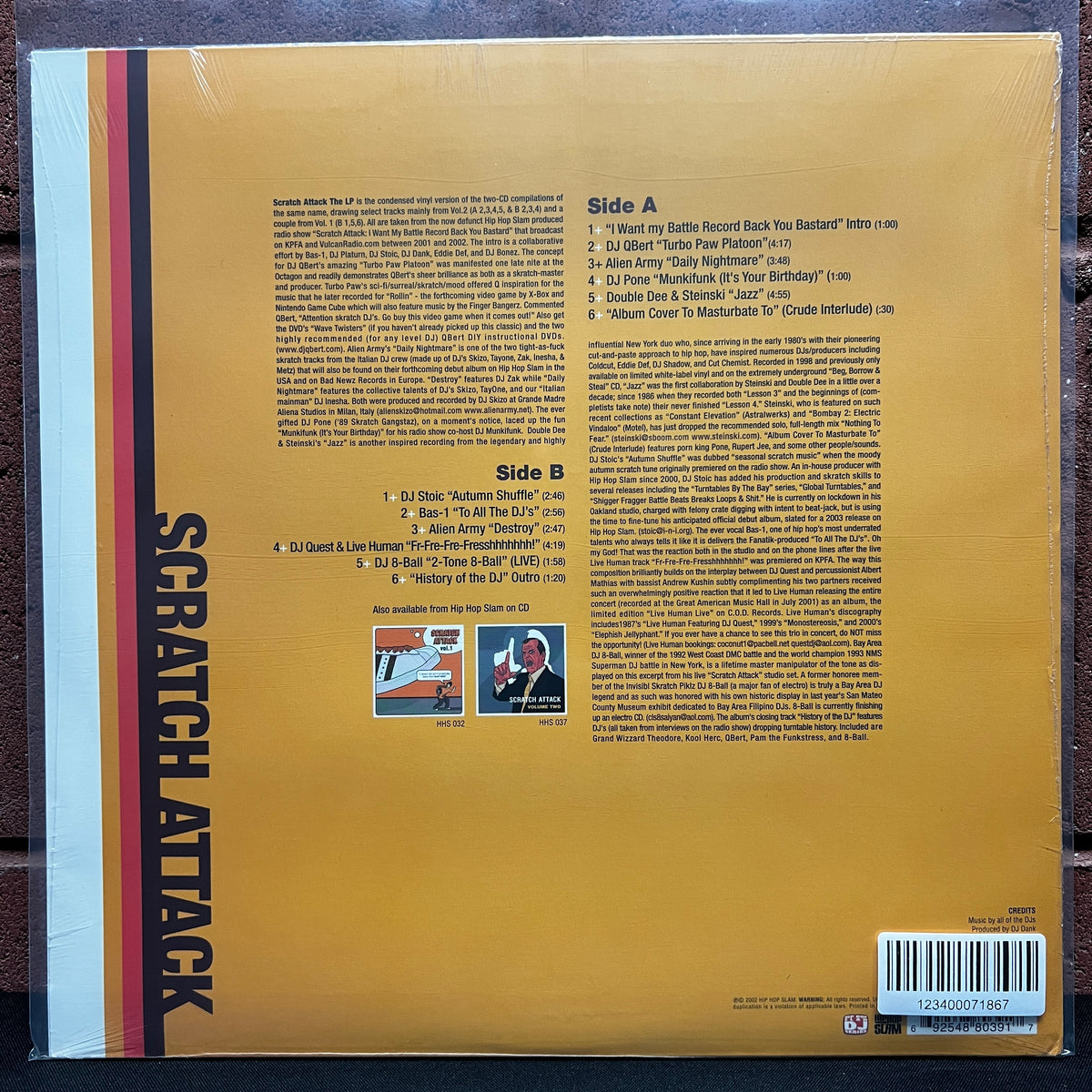 Used Vinyl: V/A – "Scratch Attack The LP" LP (2002 Press - Sealed)