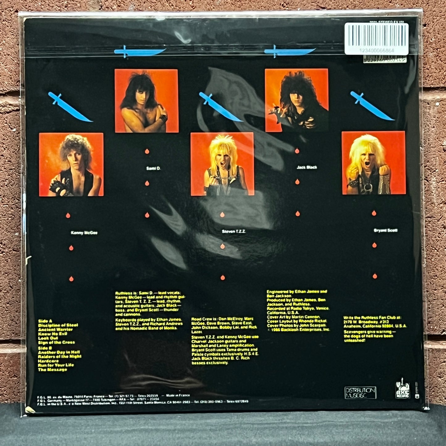 Used Vinyl: Ruthless "Discipline Of Steel" LP (1986 French Press)