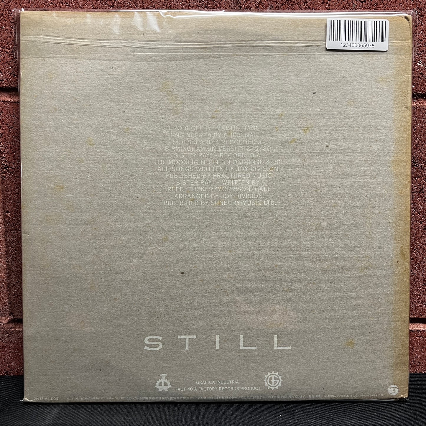 Used Vinyl: Joy Division "Still" 2xLP (1984 Japanese Press)