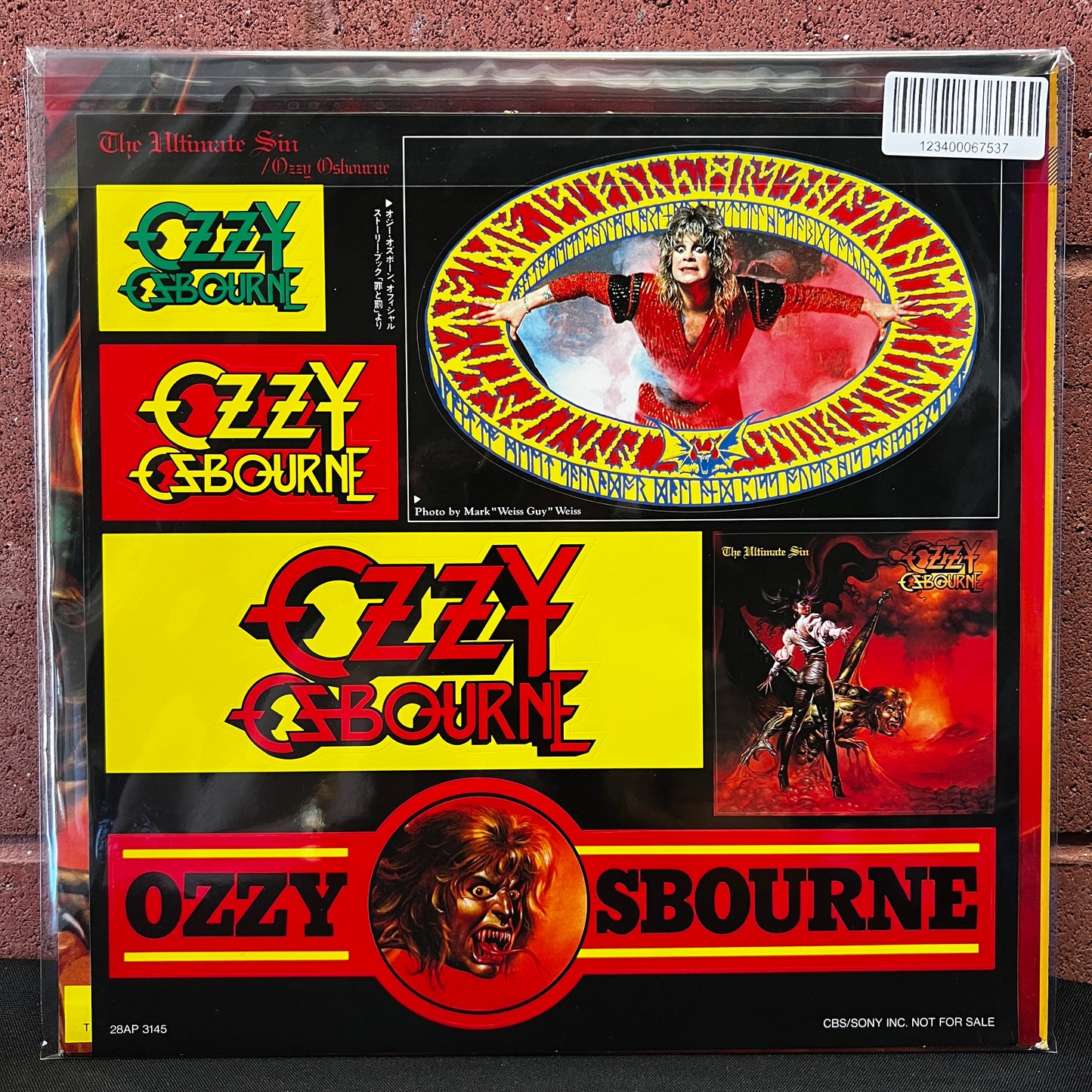 Used Vinyl: Ozzy Osbourne "The Ultimate Sin" LP (1986 Japanese Press - w/Sticker Sheet)