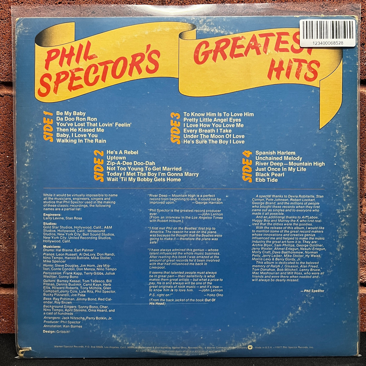 Used Vinyl: V/A - "Phil Spector's Greatest Hits" 2xLP (1977 Press)
