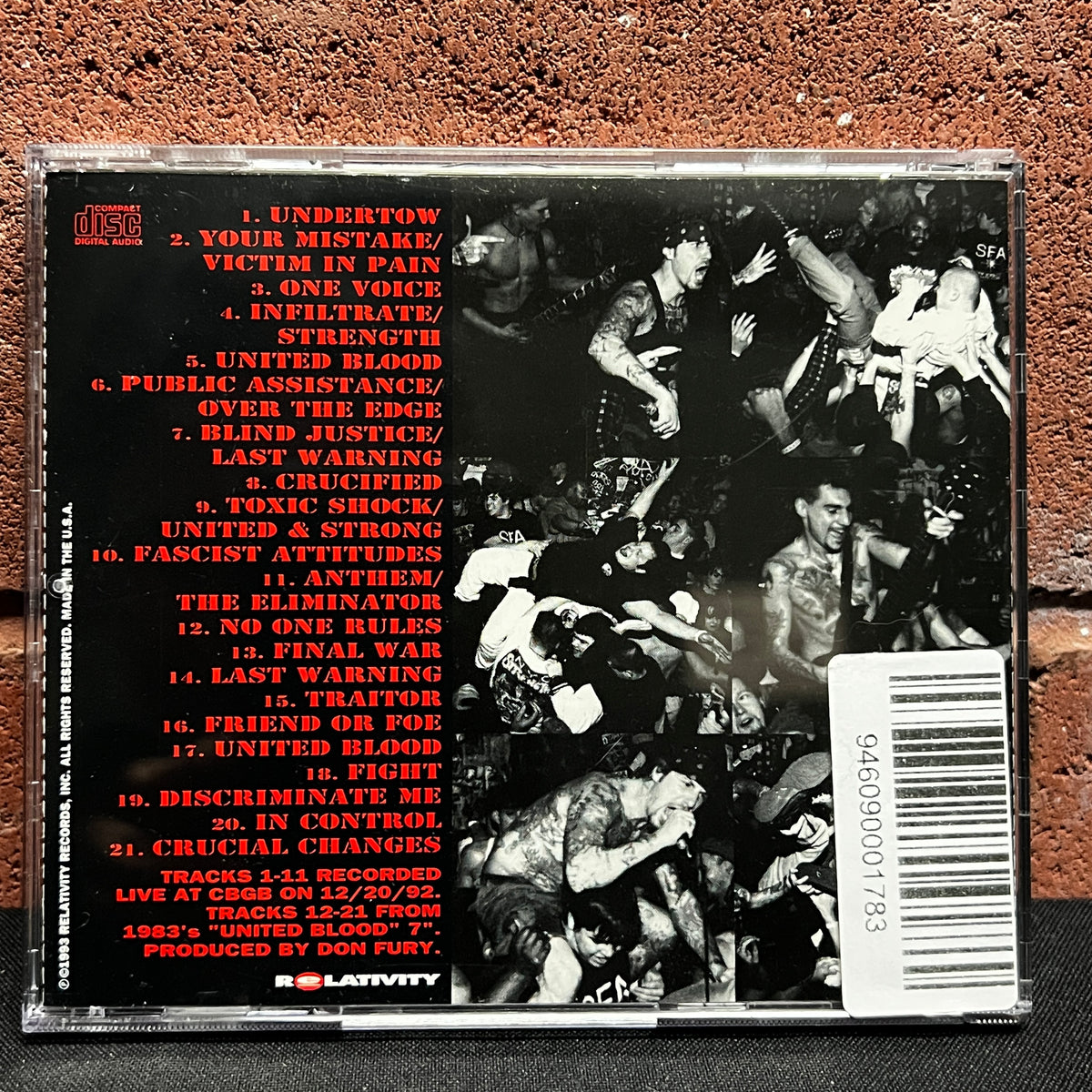 Used CD: Agnostic Front "Last Warning" CD