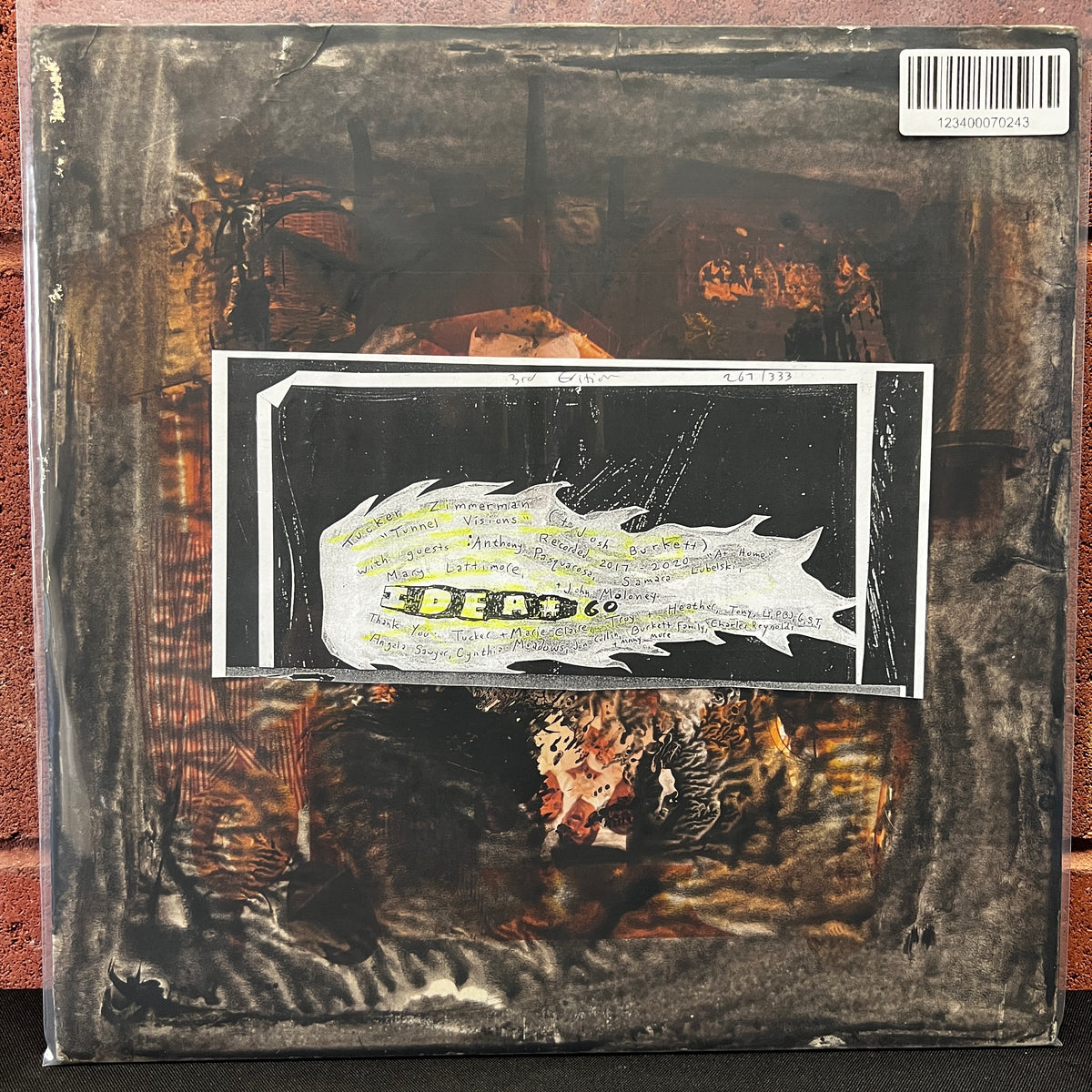 Used Vinyl: Tucker Zimmerman & Joshua Burkett "Tunnel Visions" LP (2022 Press - Hand Painted Sleeve)