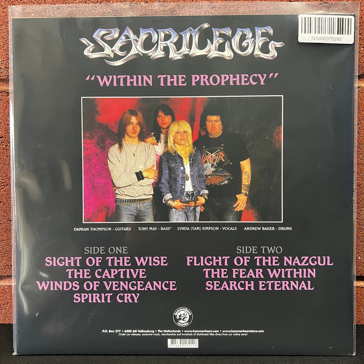Used Vinyl: Sacrilege "Within The Prophecy" LP (2018 Press)