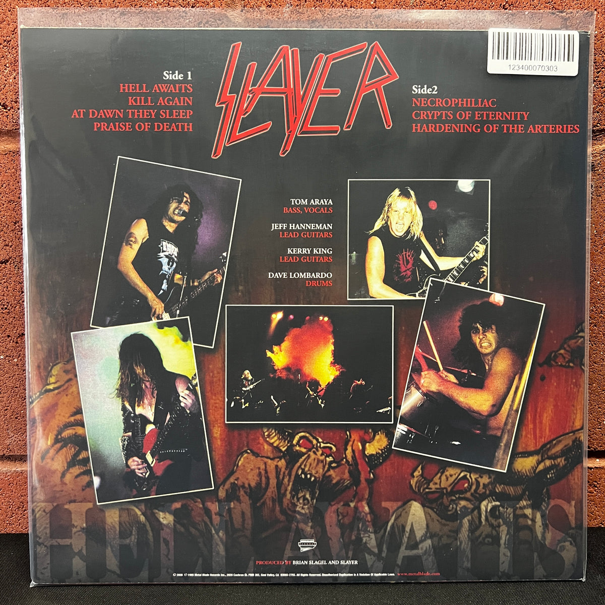 Used Vinyl: Slayer "Hell Awaits" LP (2015 Press - Orange Vinyl)