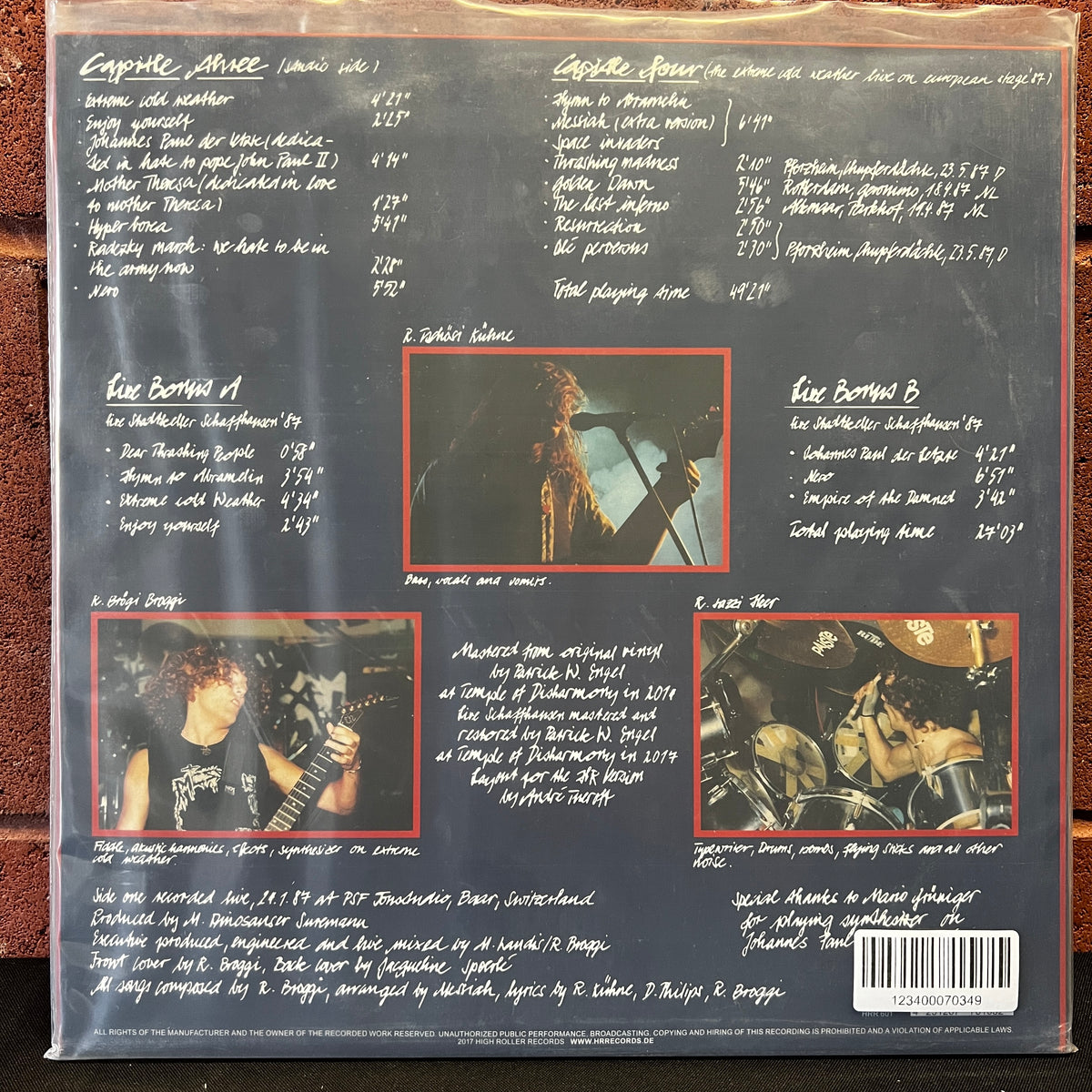 Used Vinyl: Messiah "Extreme Cold Weather" 2xLP (2018 Press - 1 Black LP/1 Picture Disc)