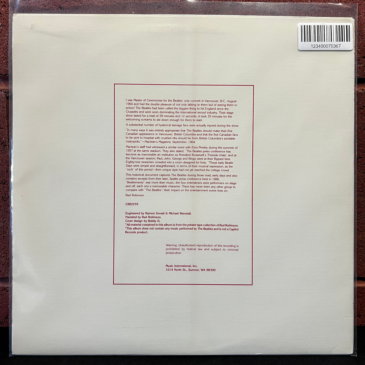 Used Vinyl: The Beatles "Beatle Talk" LP