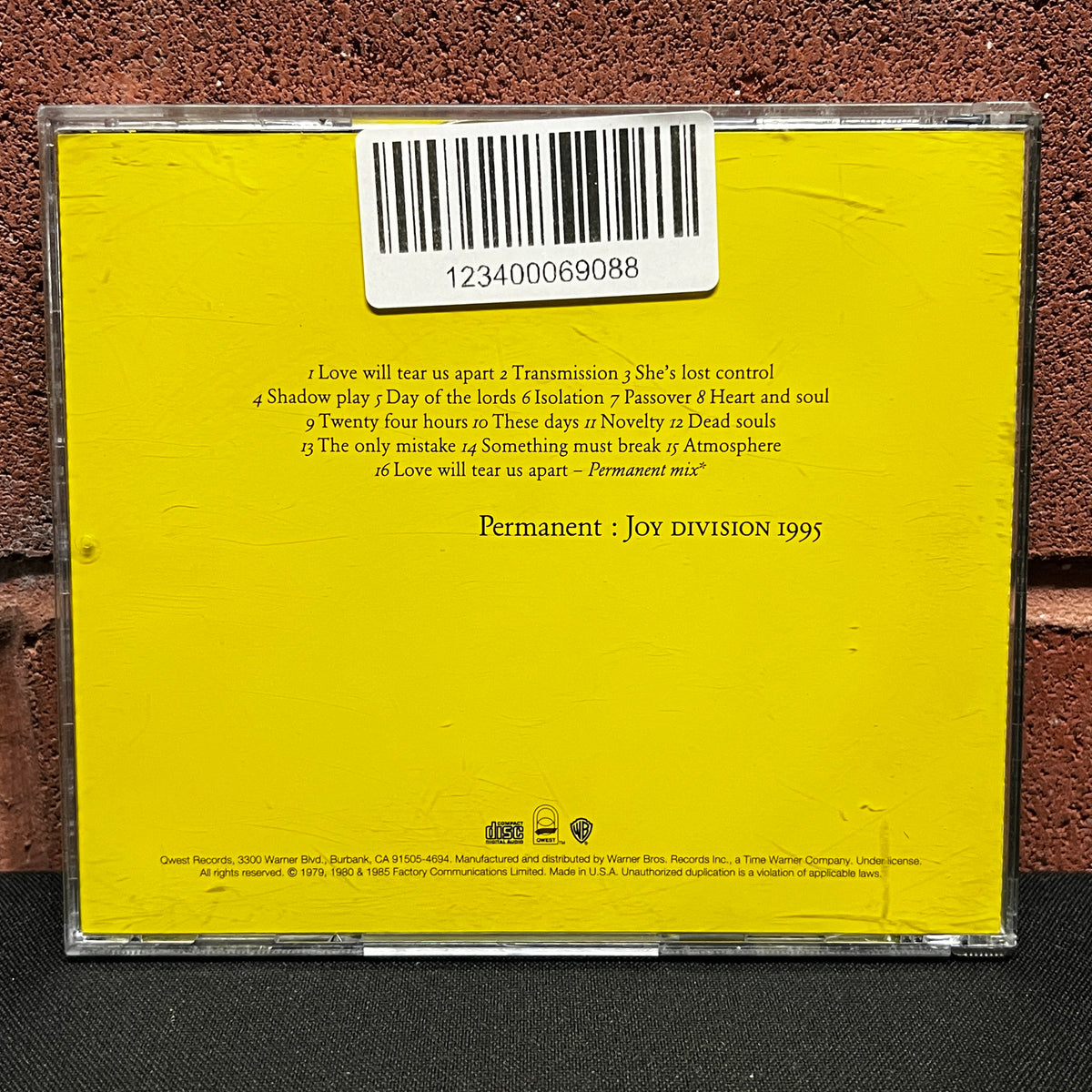 Used CD: Joy Division "Permanent: Joy Division 1995" CD