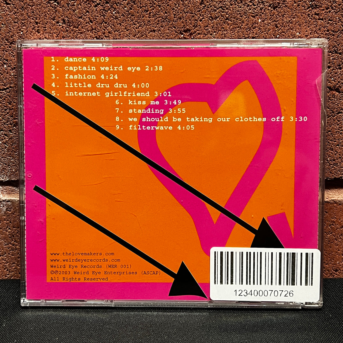 Used CD: The Lovemakers "S/T" CD